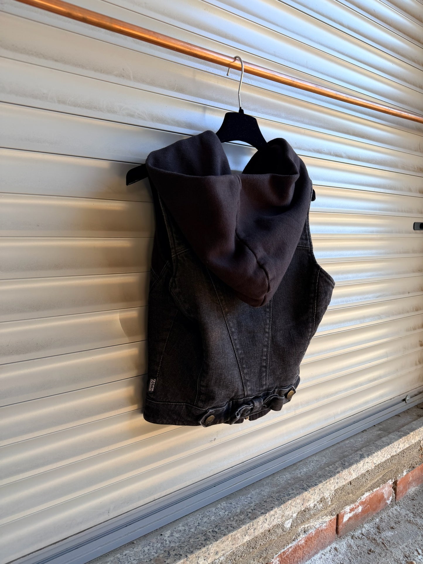 DIESEL TOP HOODED DENIM