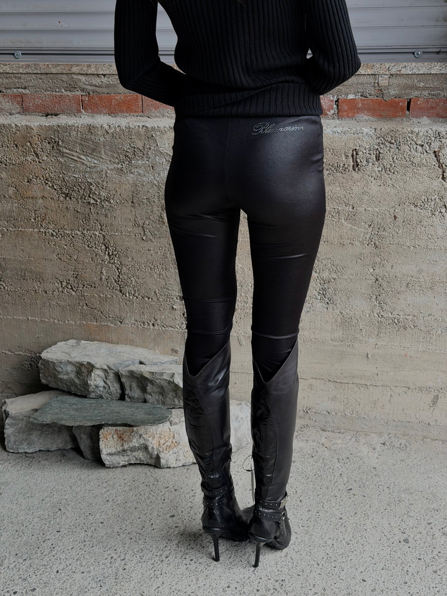 BLUMARINE RHINESTONES PANTS