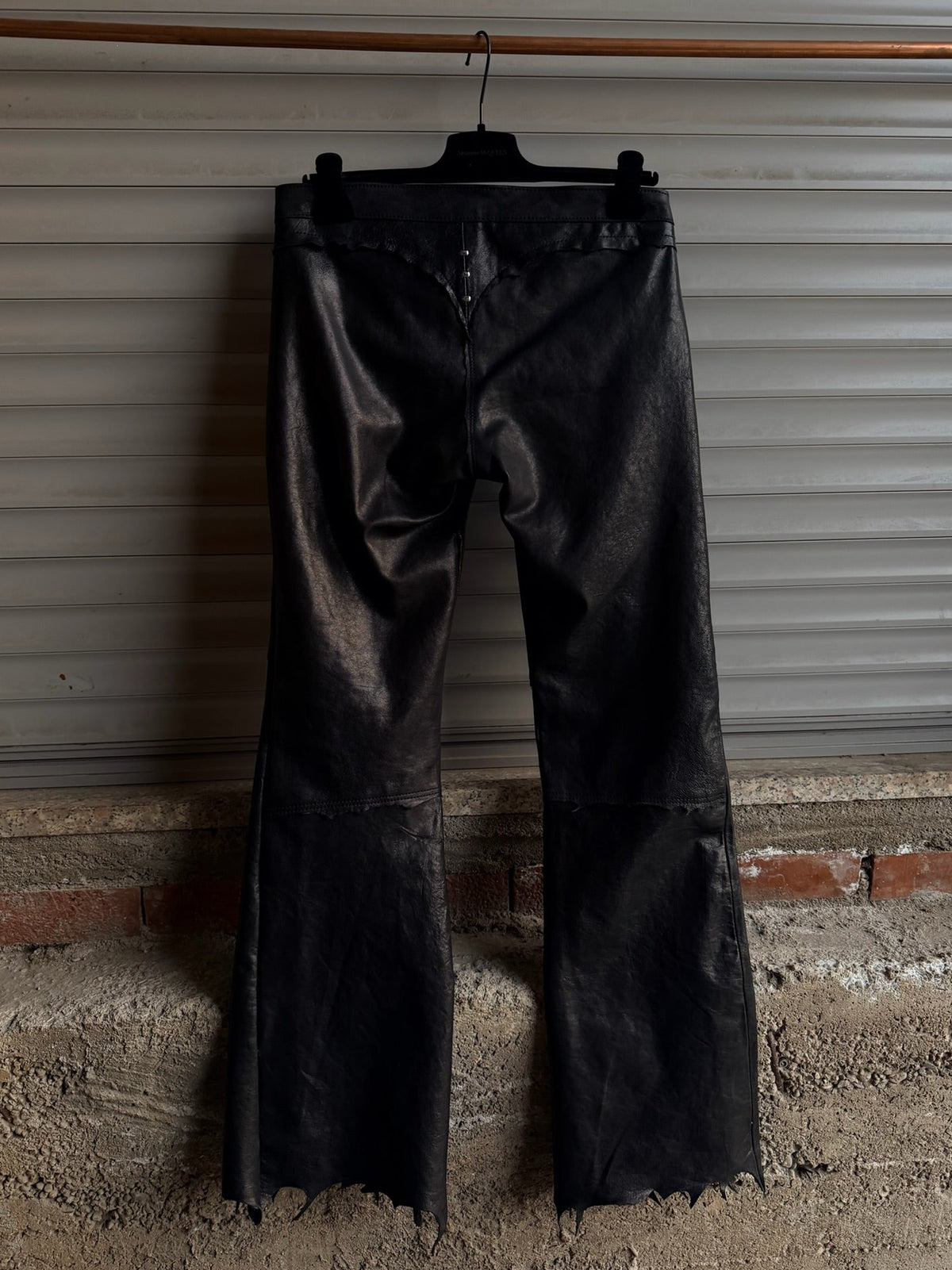 ALEKSANDER CECCO “ALEYA” BOOTCUT LEATHER PANTS