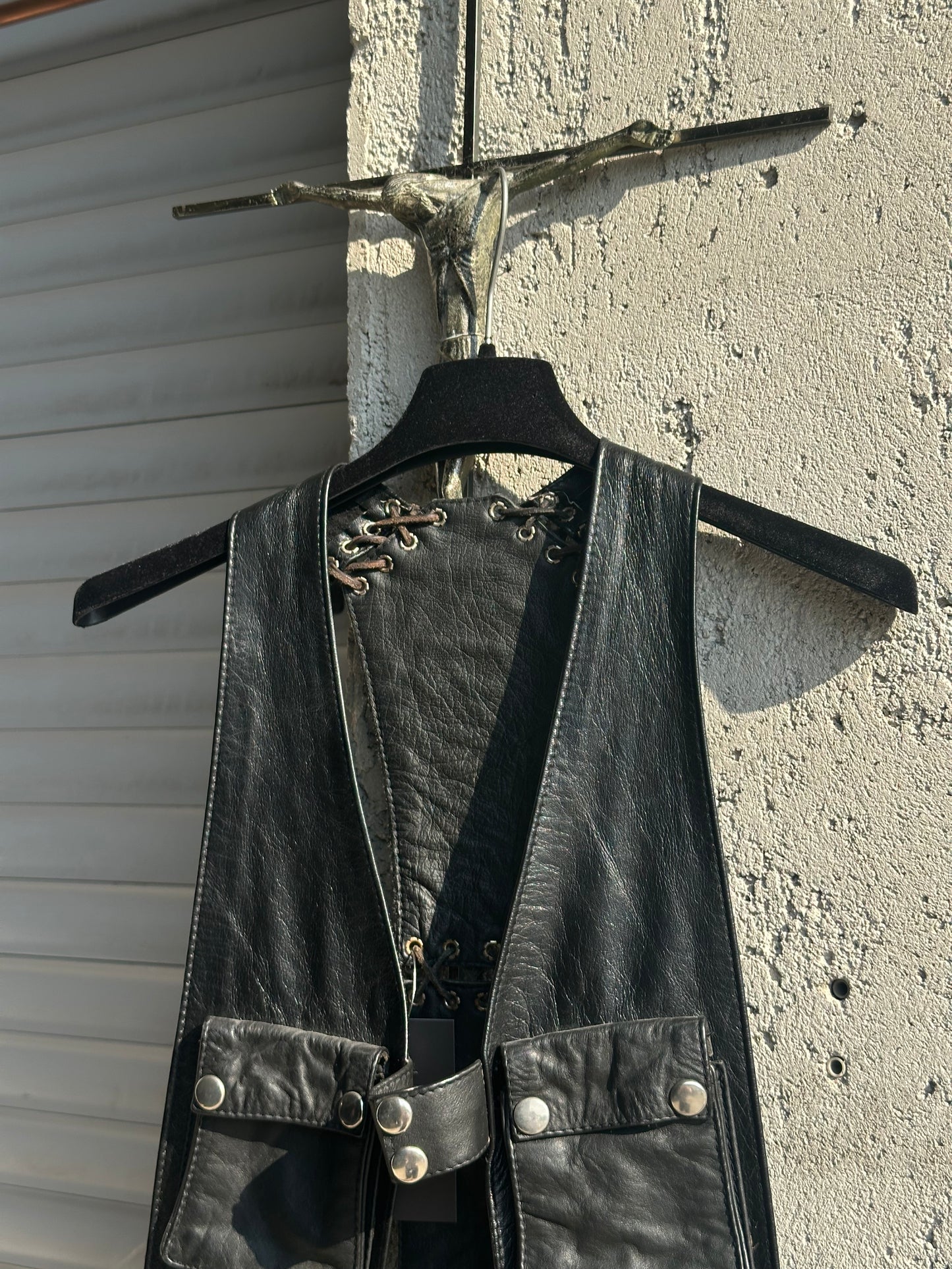 LEATHER VEST