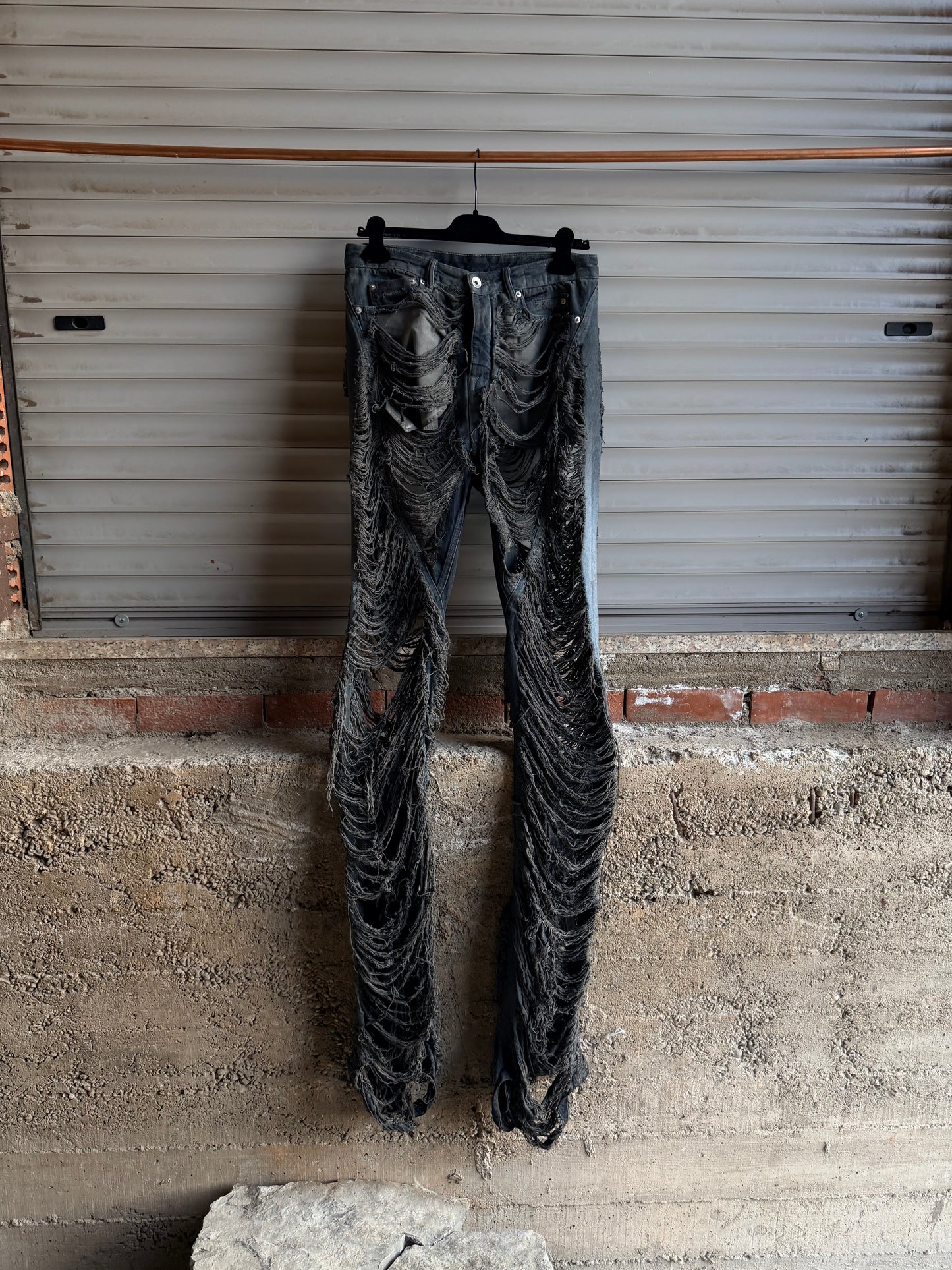 RICK OWENS DISTRESSED BOLAN BOOTCUT