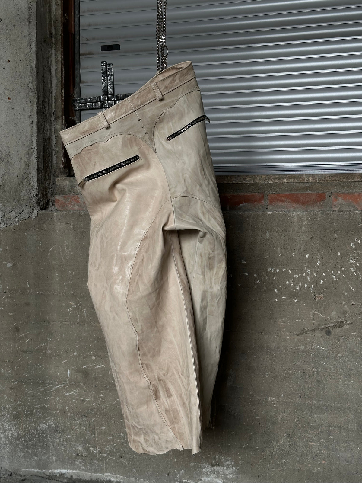 ALEKSANDER CECCO LUX MONUMENTUS LEATHER PANTS