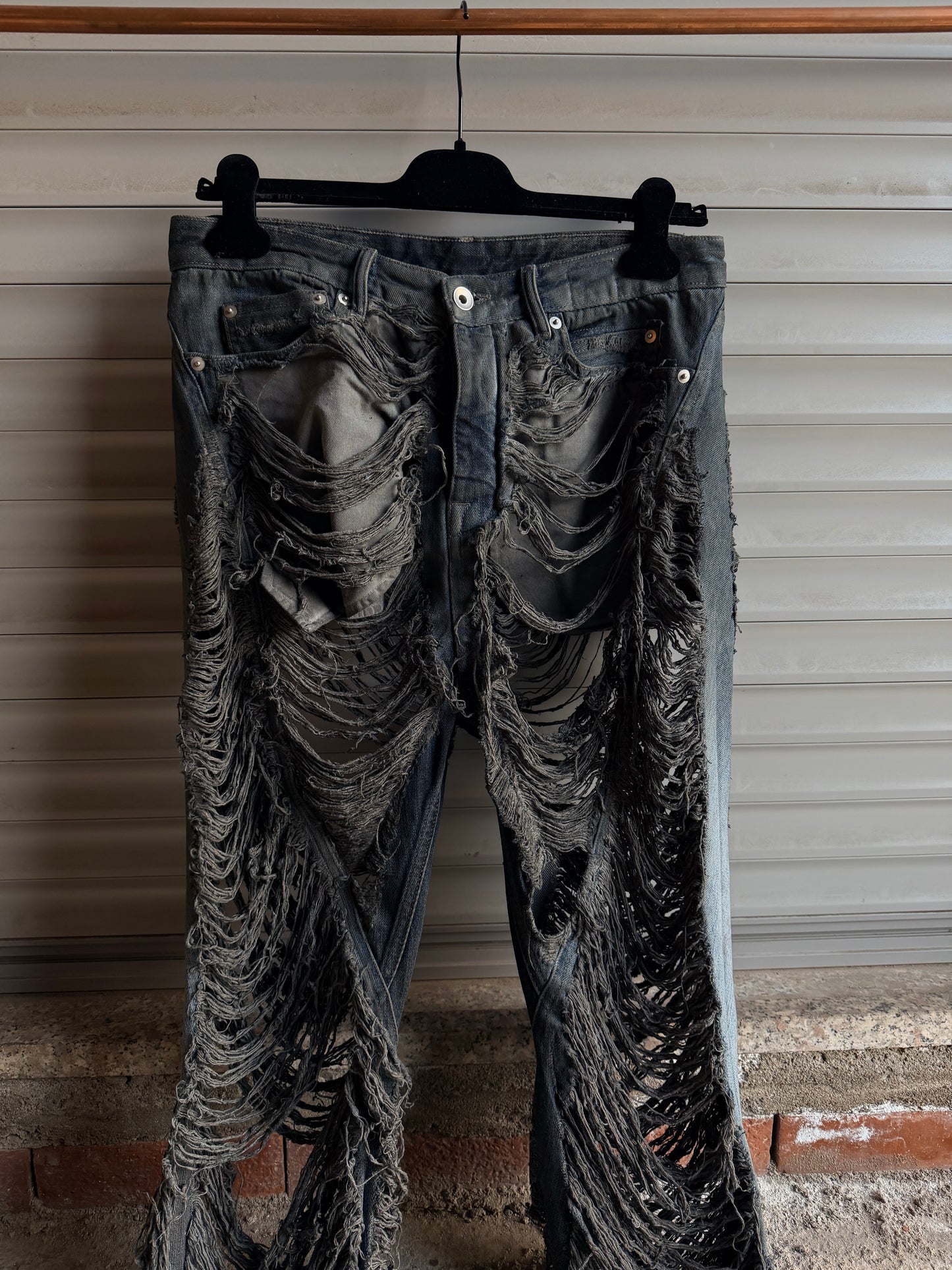 RICK OWENS DISTRESSED BOLAN BOOTCUT