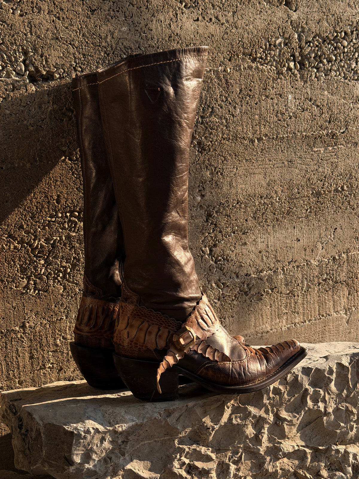 SNAKESKIN TEXAN BOOTS