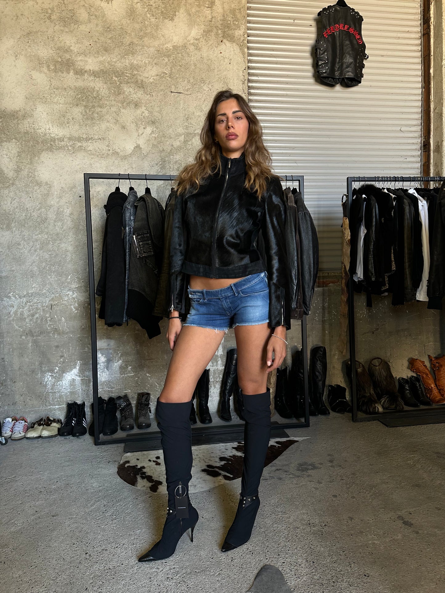 Versace Overknee Stretchy Boots