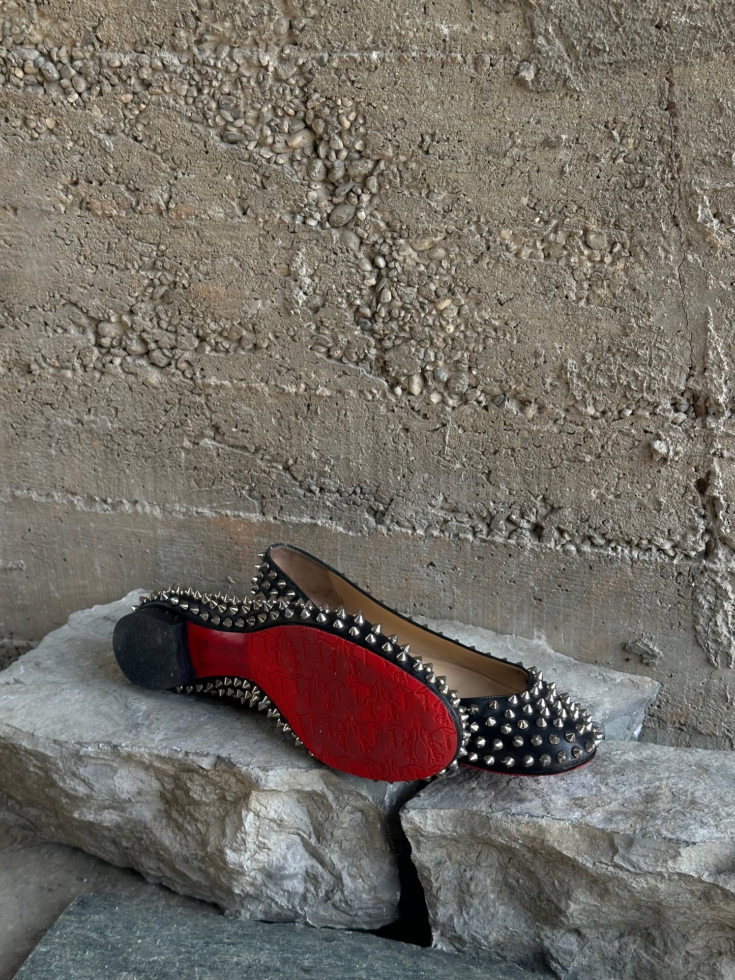 CHRISTIAN LOUBOUTIN STUDDED BALLETS