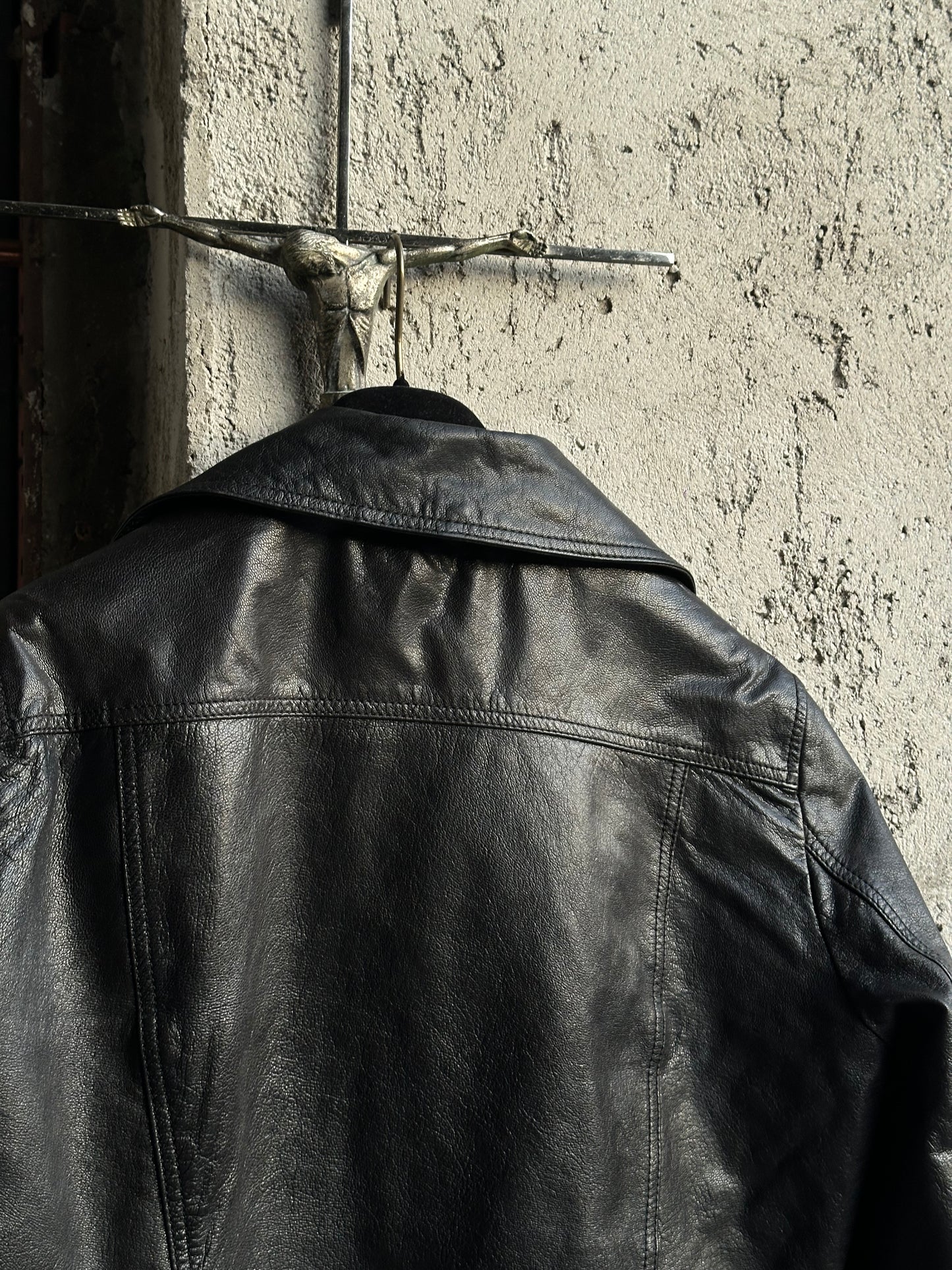 DOLCE & GABBANA DOUBLE BREASTED LEATHER JACKET