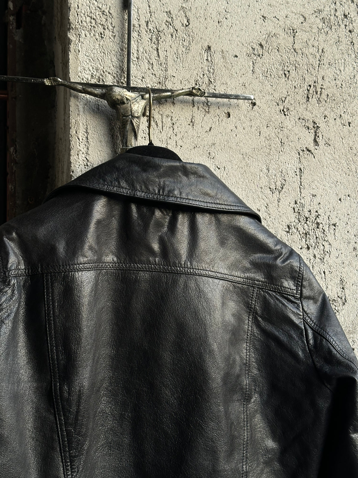 DOLCE & GABBANA DOUBLE BREASTED LEATHER JACKET