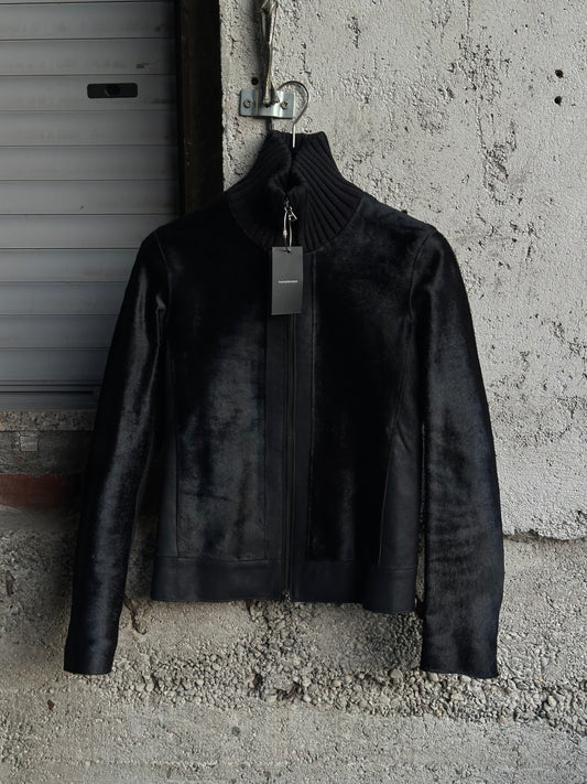 BLACK PONYHAIR JACKET