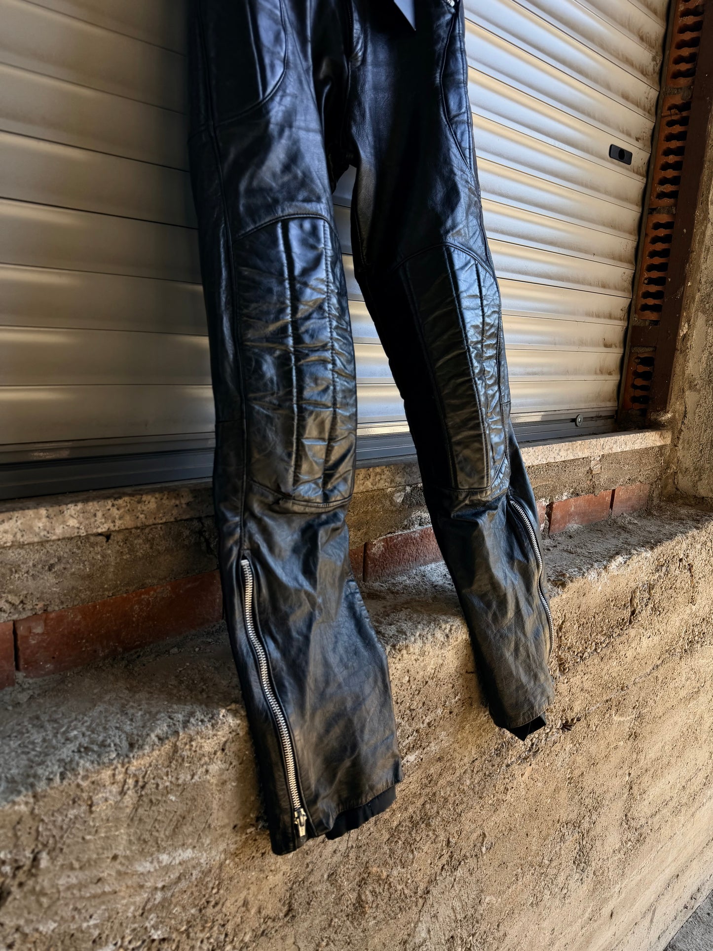 MOTOR LEATHER TROUSERS