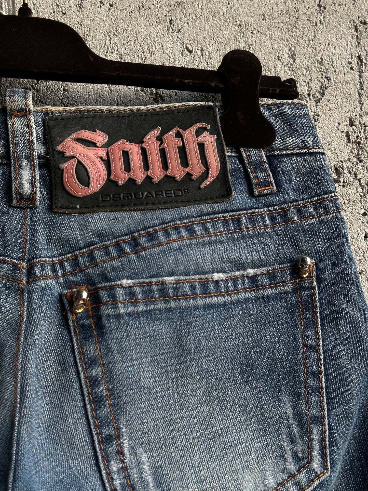 DSQUARED2 SKULL DENIM PANTS