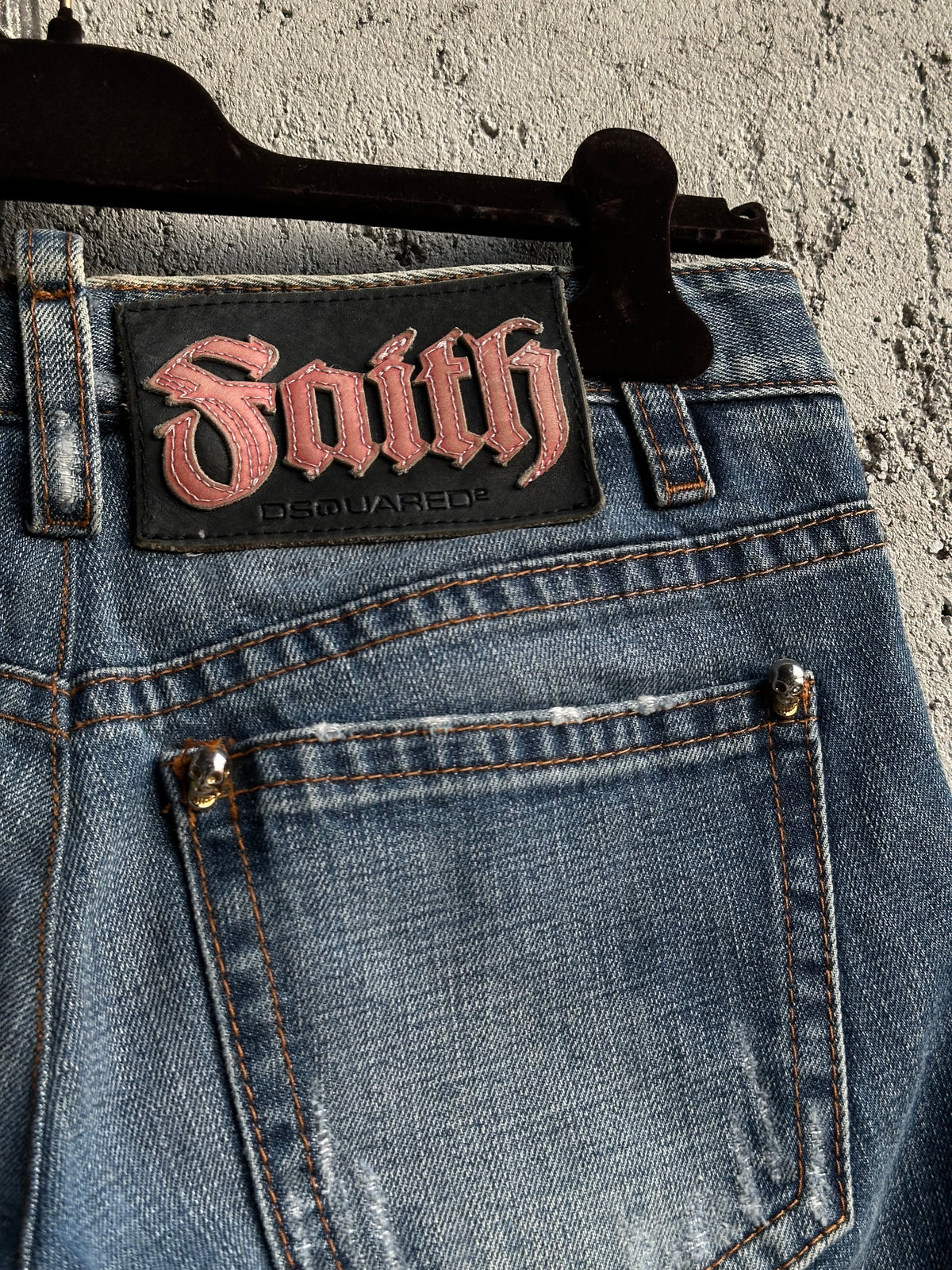 DSQUARED2 SKULL DENIM PANTS