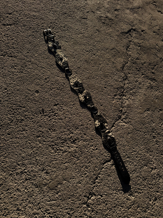 PONYHAIR STUDS RODEO BELT