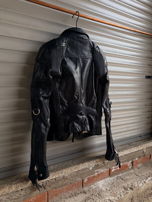 DSQUARED2 LEATHER MOTOR BLAZER