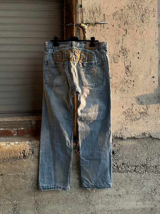 DIESEL BACK LOGO DENIM