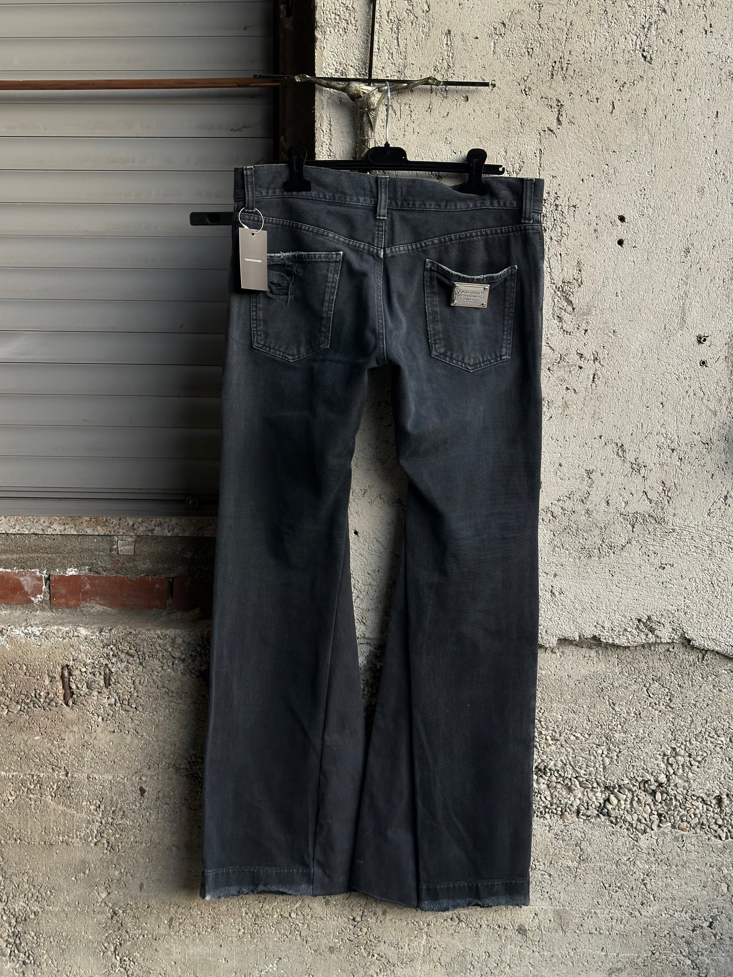 DOLCE & GABBANA BLACK FLARED JEANS