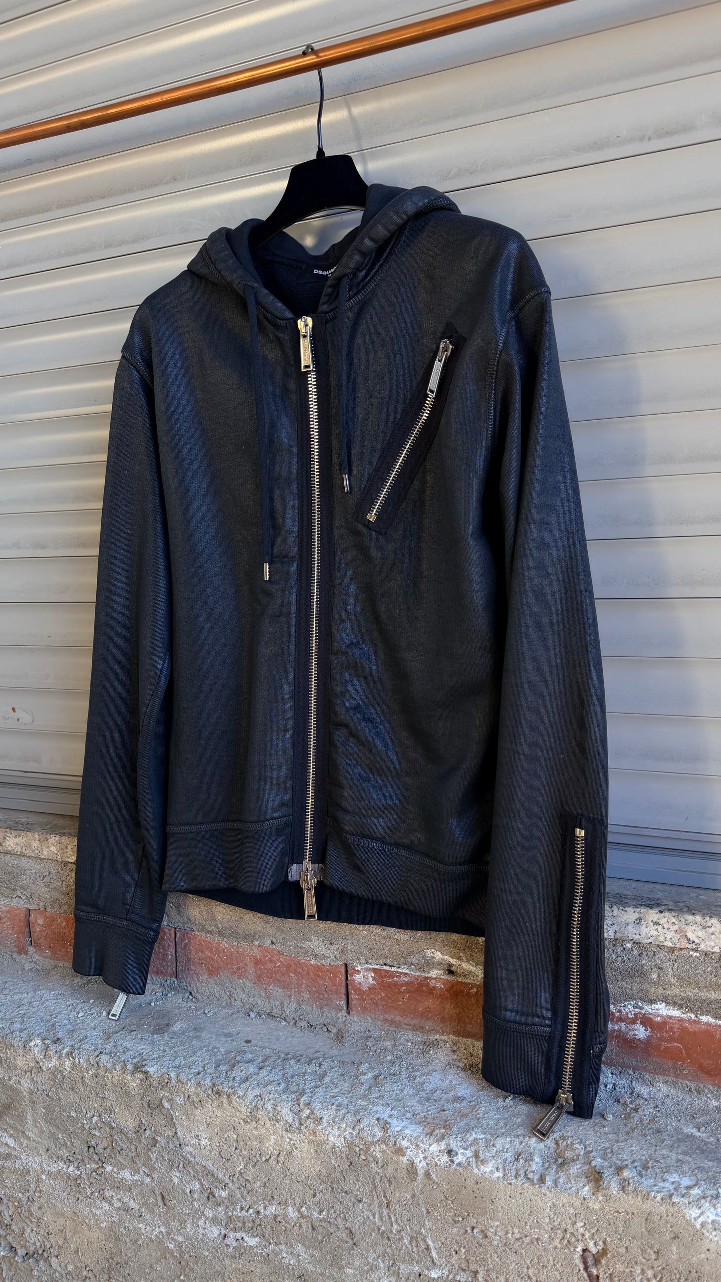 DSQUARED2 WAXED HOODIE