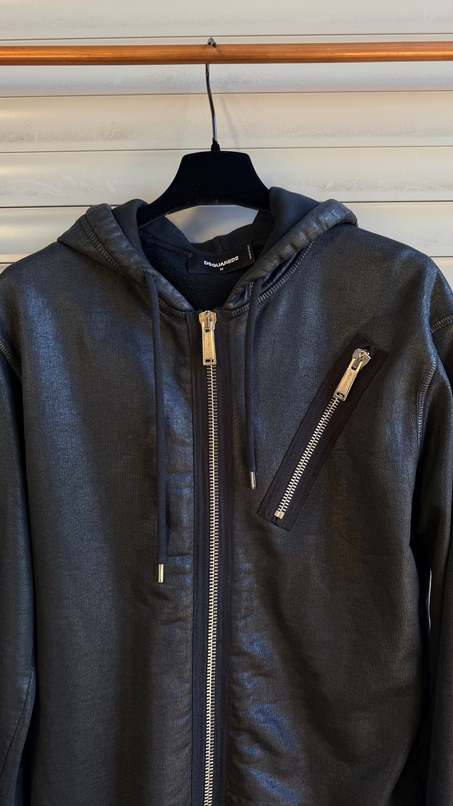 DSQUARED2 WAXED HOODIE