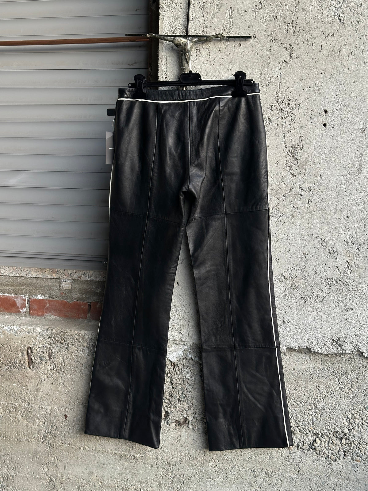 ARMANI FLARED LEATHER PANTS