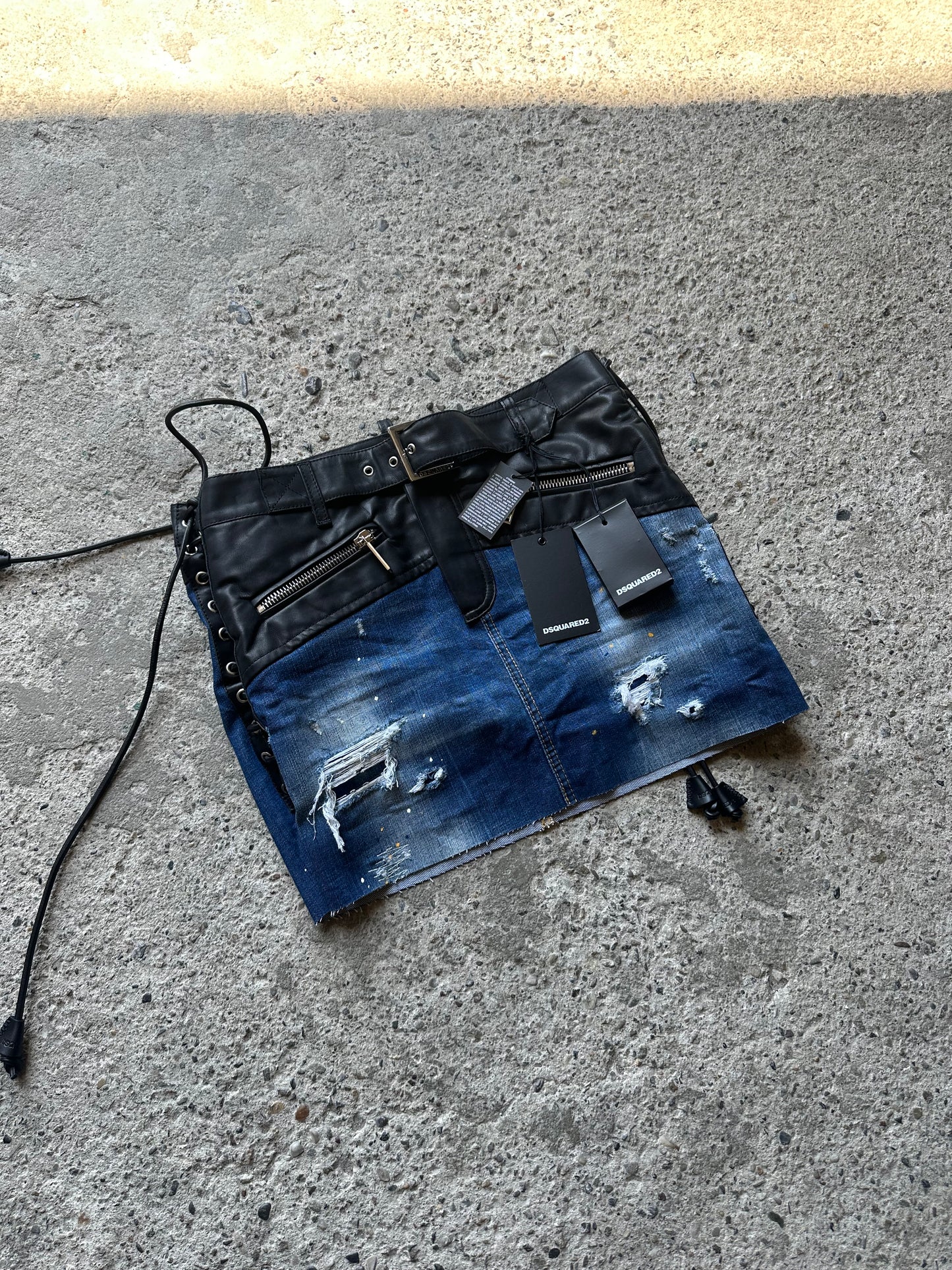 DSQUARED2 FRINGES SKIRT