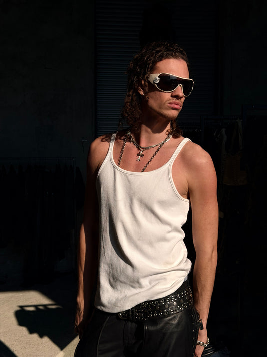 DOLCE & GABBANA WHITE TANK TOP
