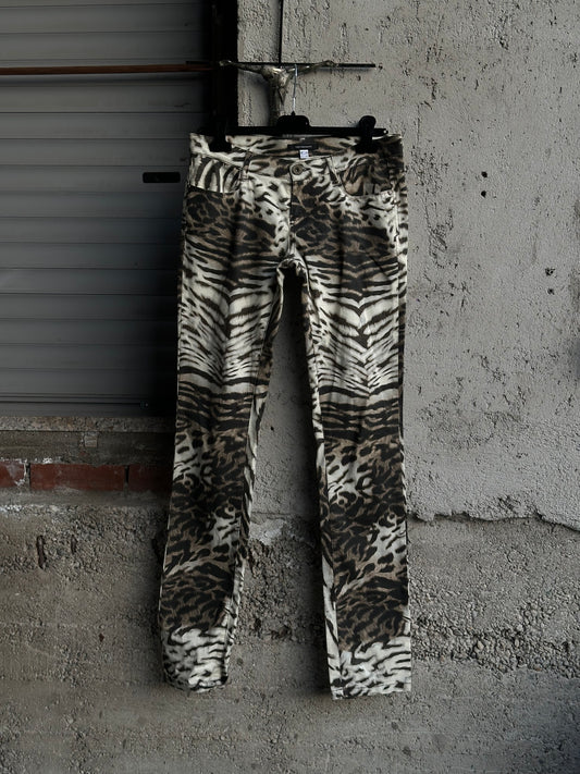 PLEIN SUD ANIMALIER COTTON PANTS