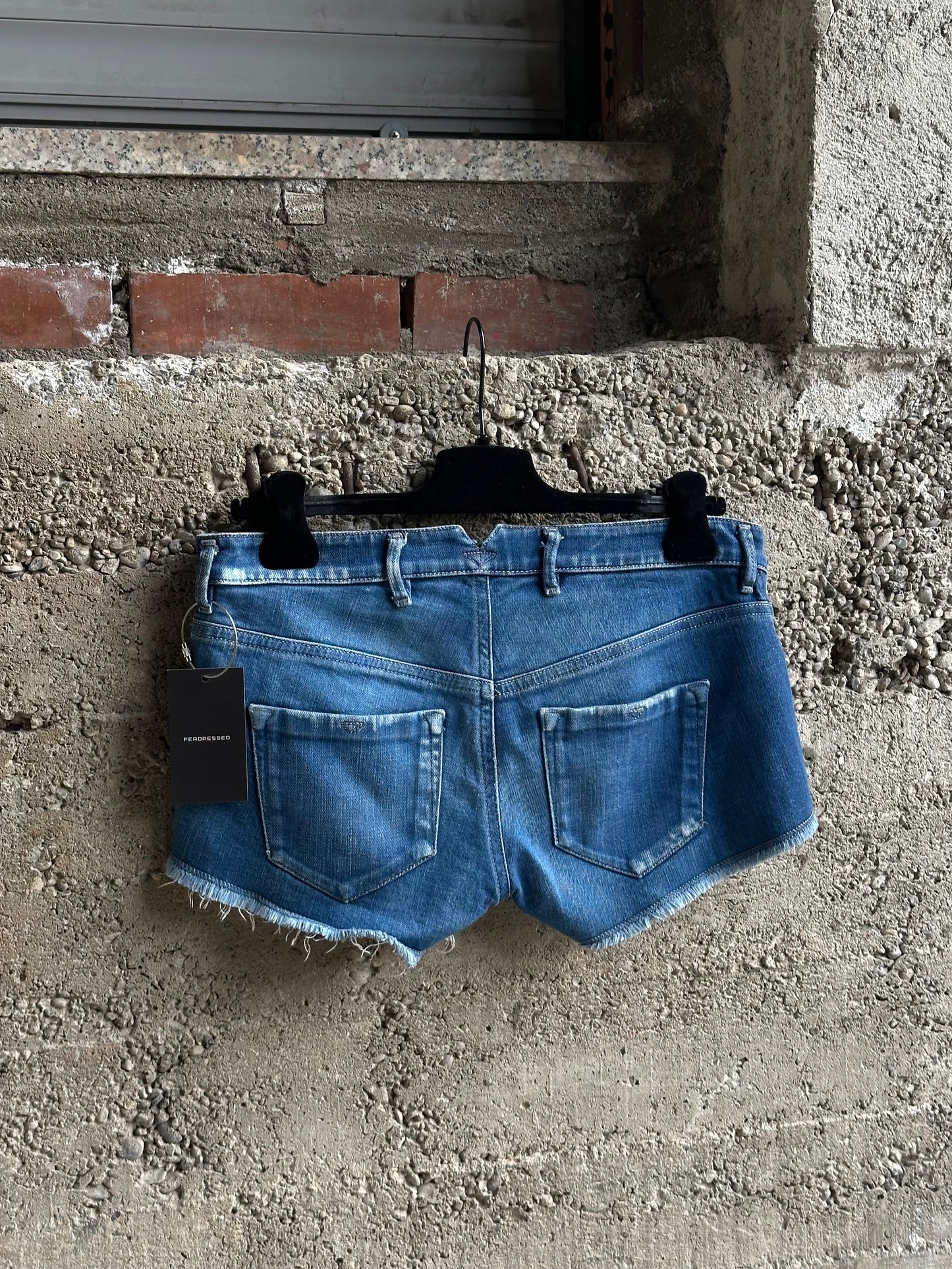 DIESEL DENIM MINI SHORTS