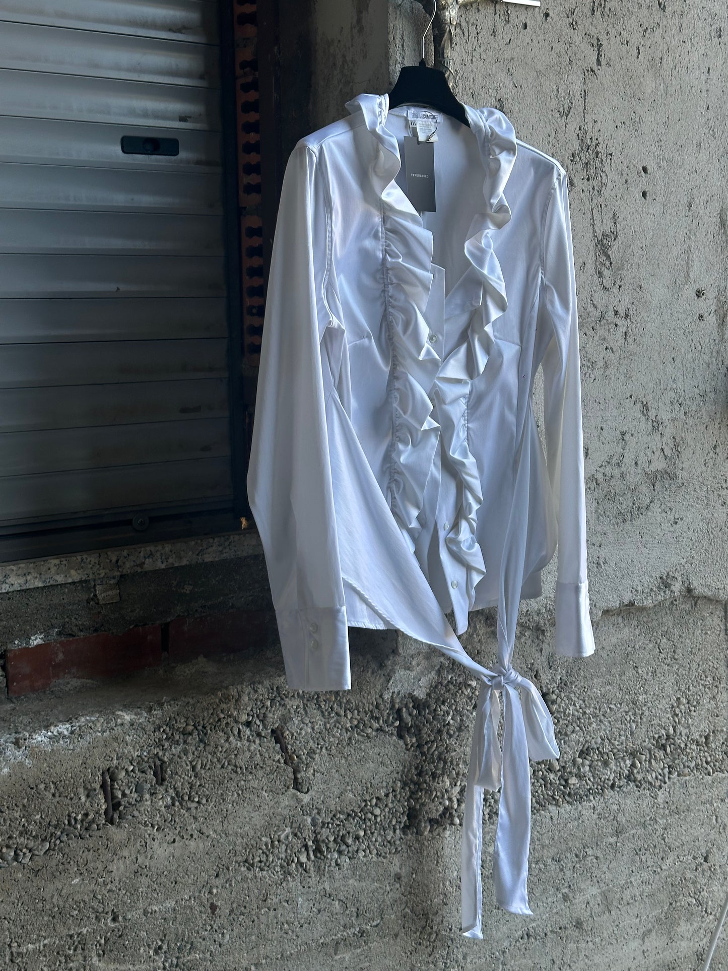 WHITE SILK SHIRT