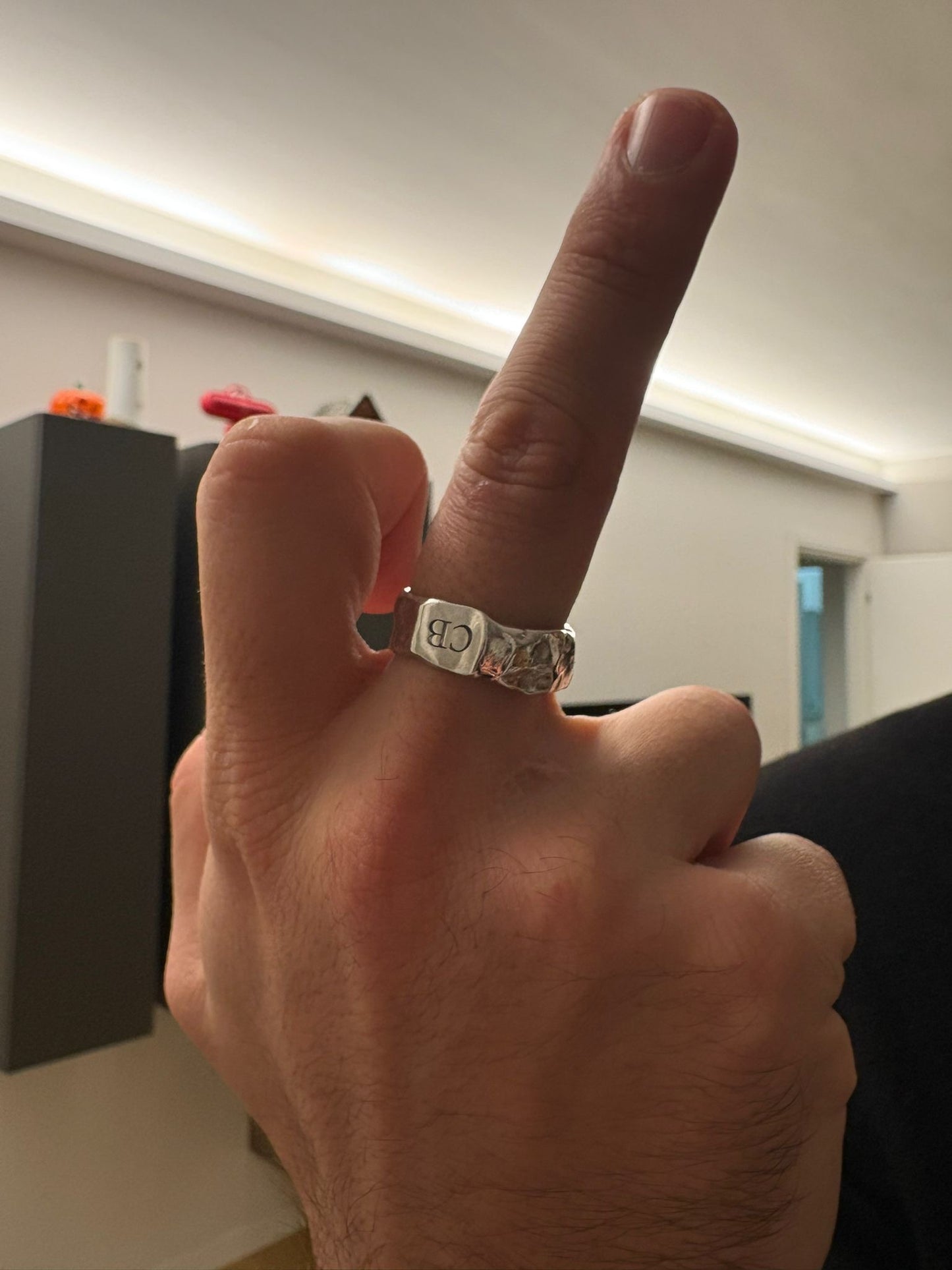 HAILV LASER CUSTOM SILVER RING