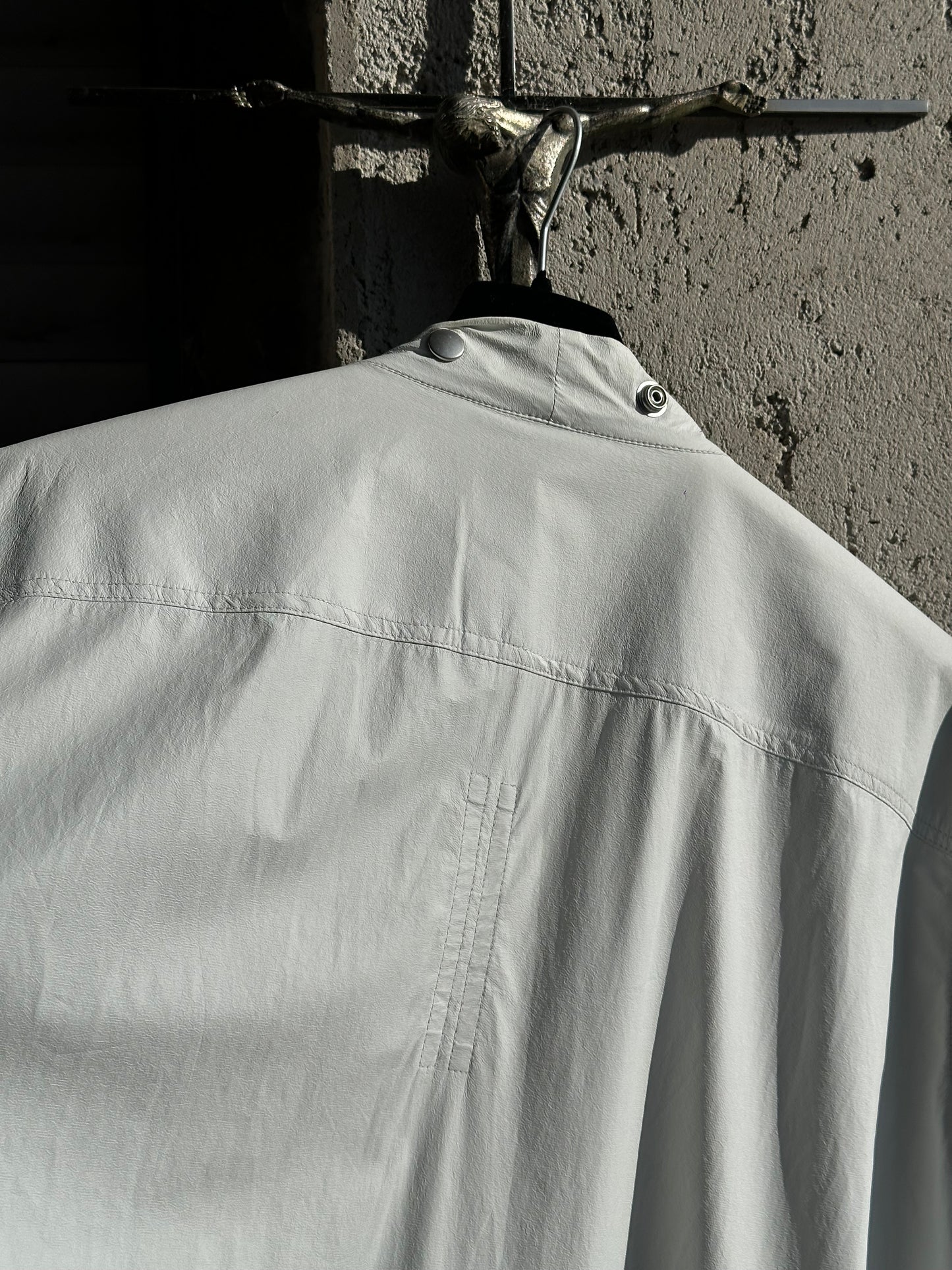 RICK OWENS TECUATL S/S 20 WHITE SHIRT
