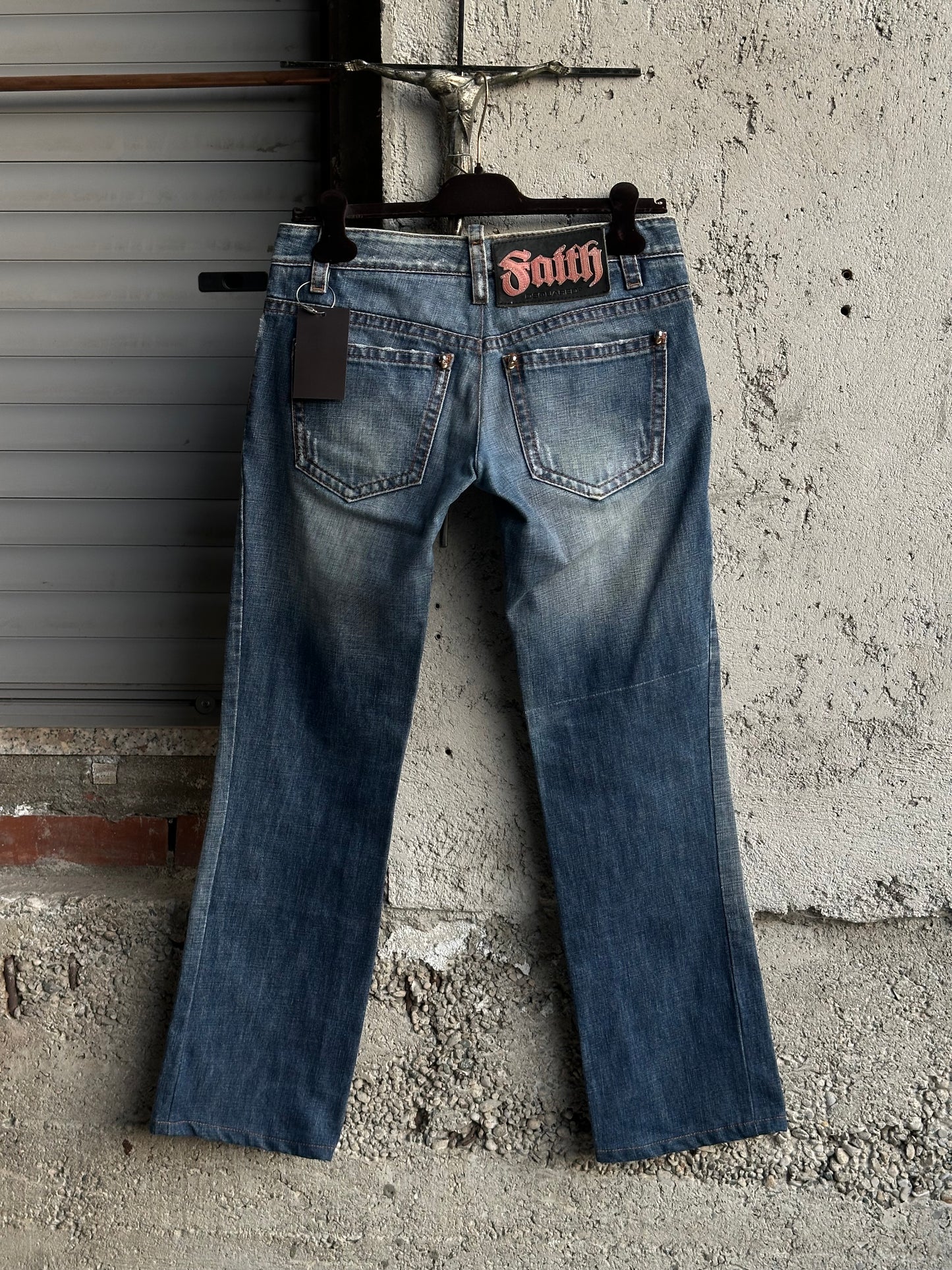 DSQUARED2 SKULL DENIM PANTS