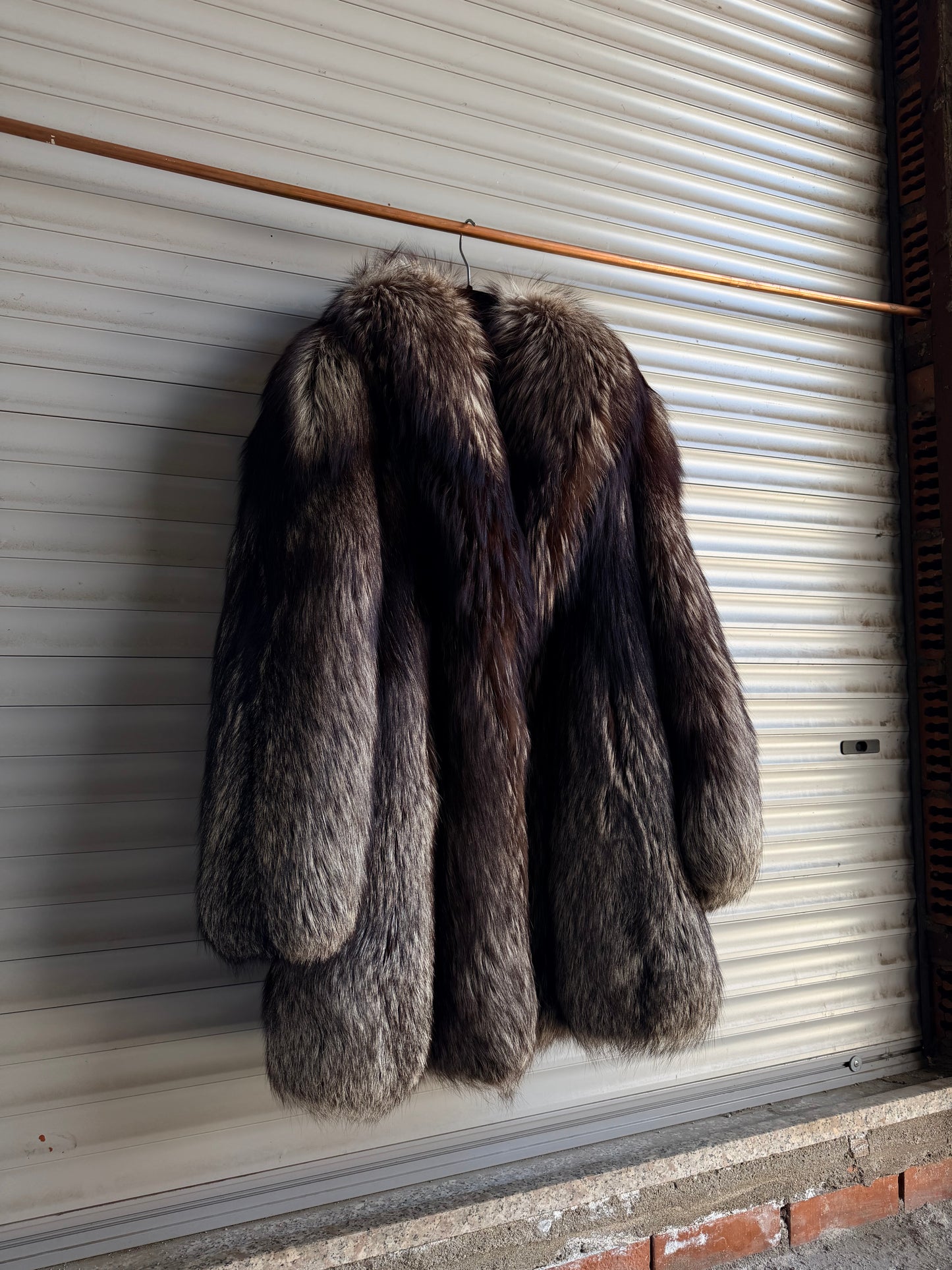 SILVER FOX FUR COAT