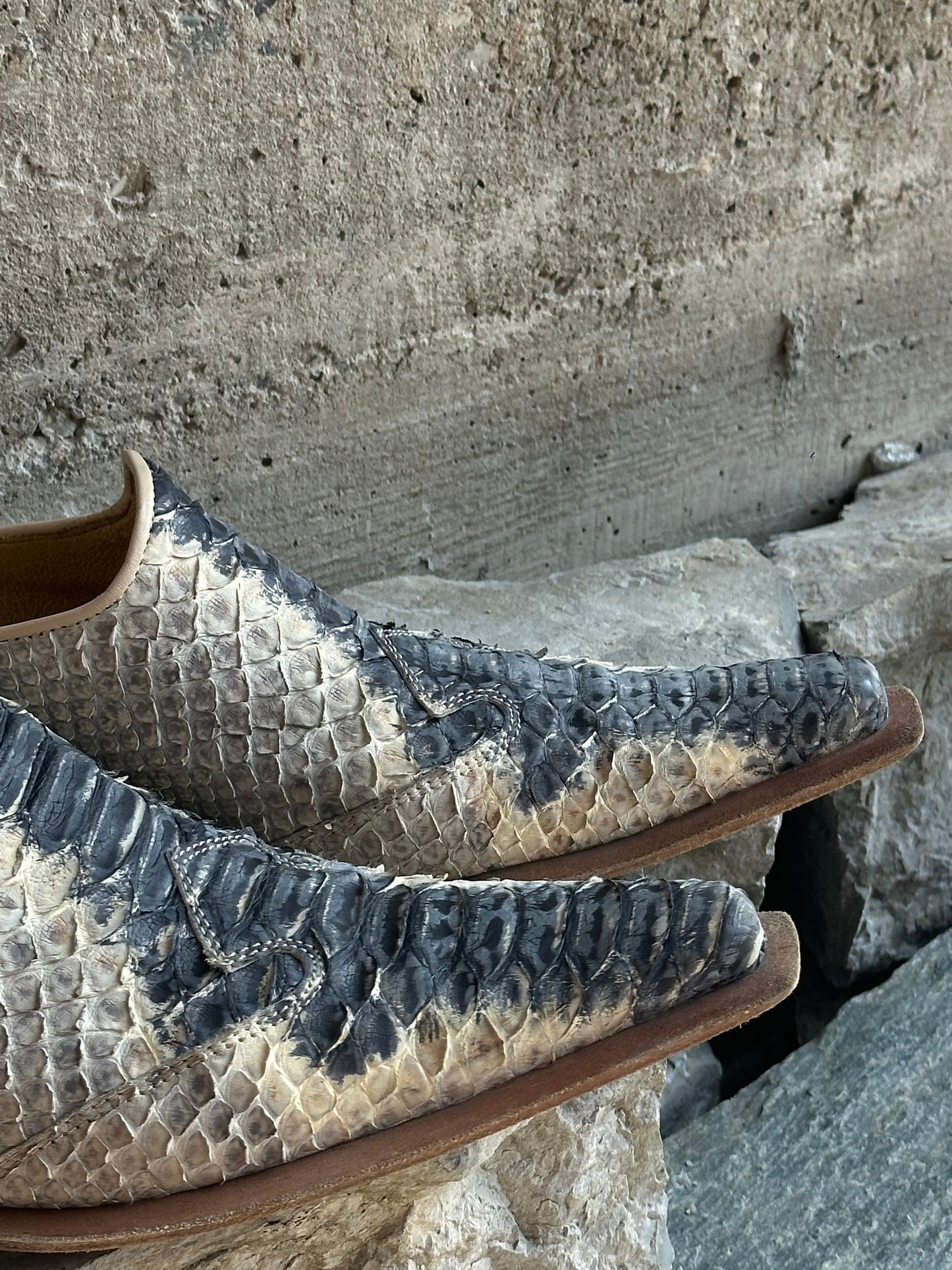 SABOT CROCO COWBOY HEELS