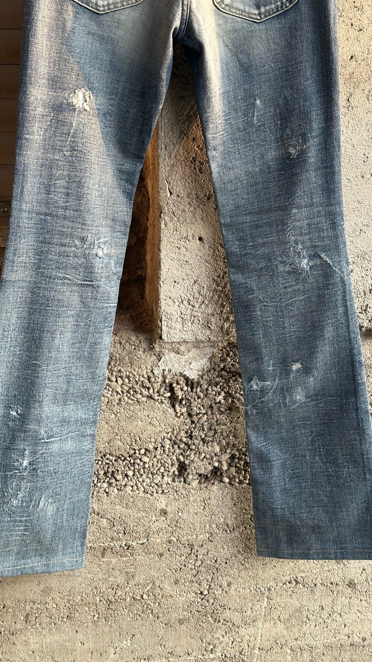 DIESEL BELTED FLARED DENIM