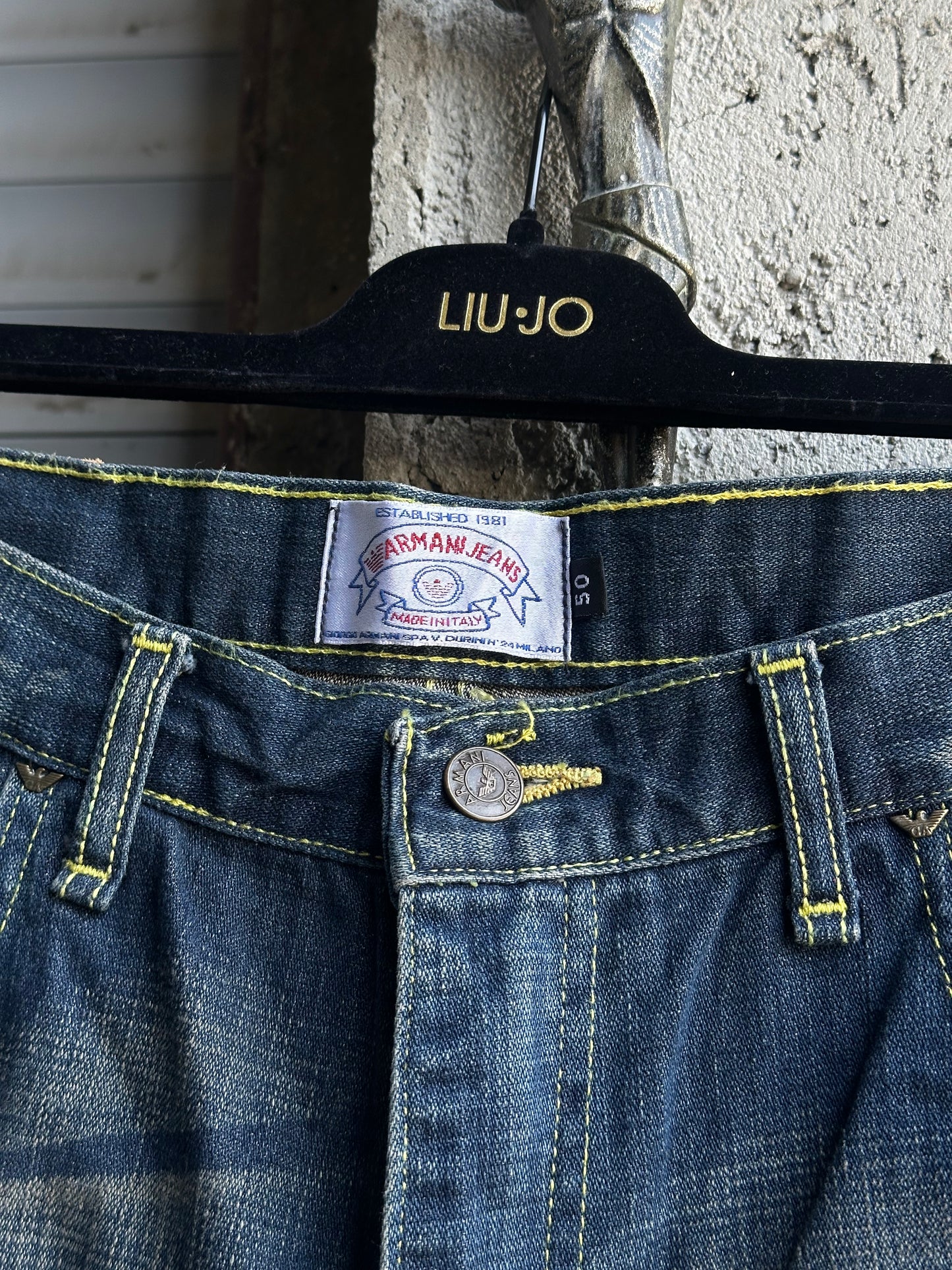 ARMANI BAGGY DENIM PANTS