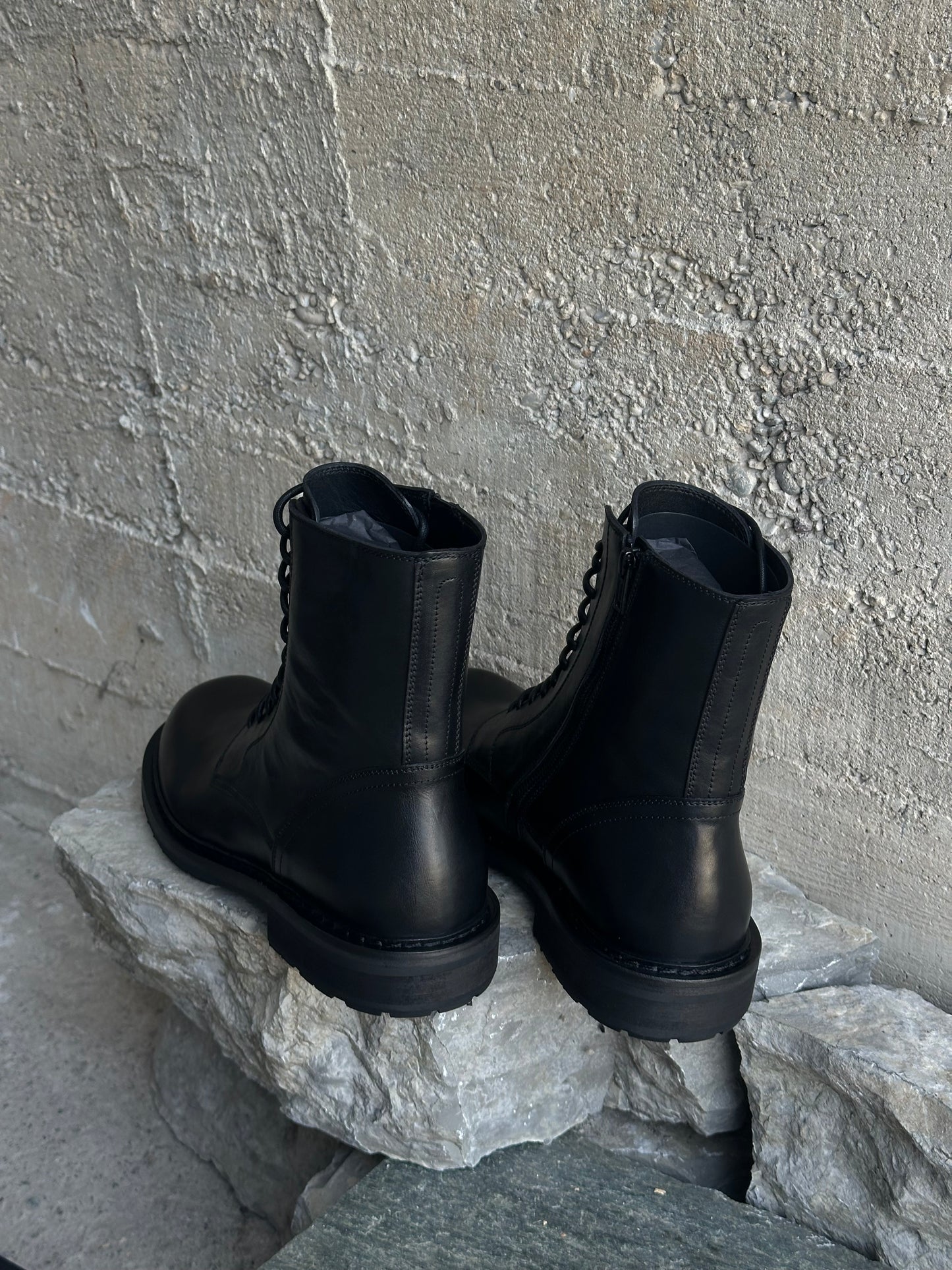 ANN DEMEULEMEESTER LEATHER BOOTS