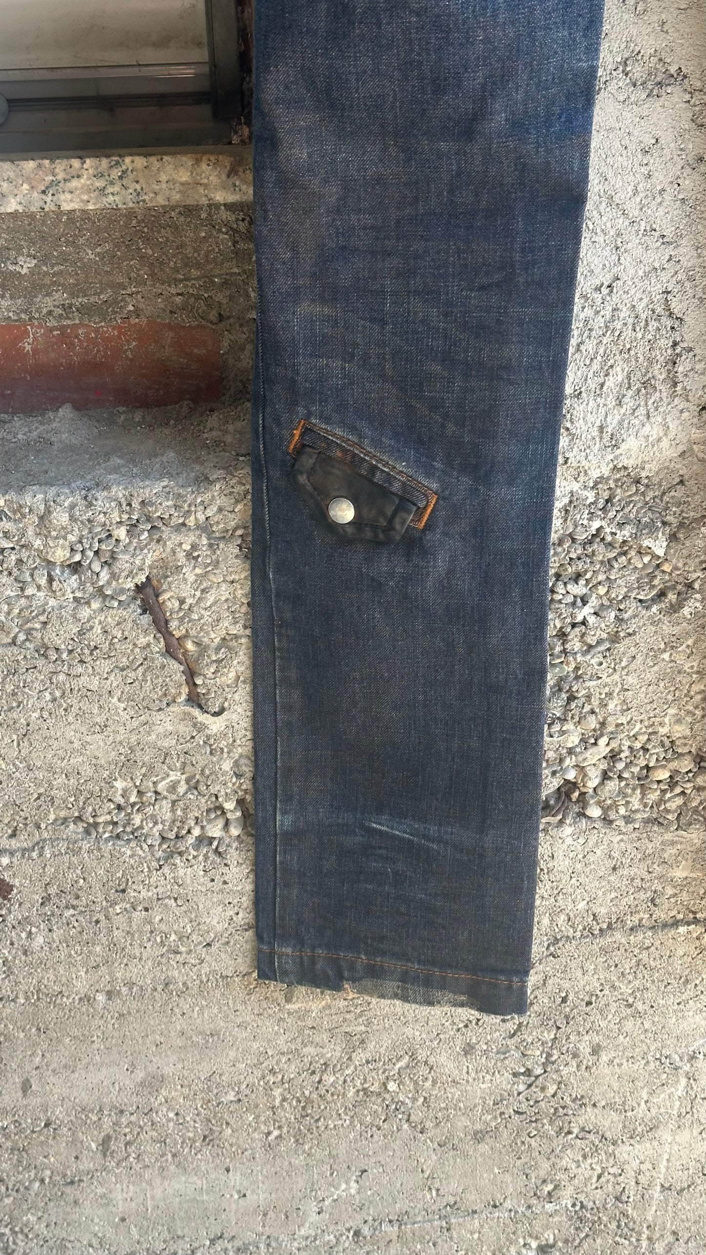 DSQUARED2 HOLY SPIRIT FLARED DENIM PANTS