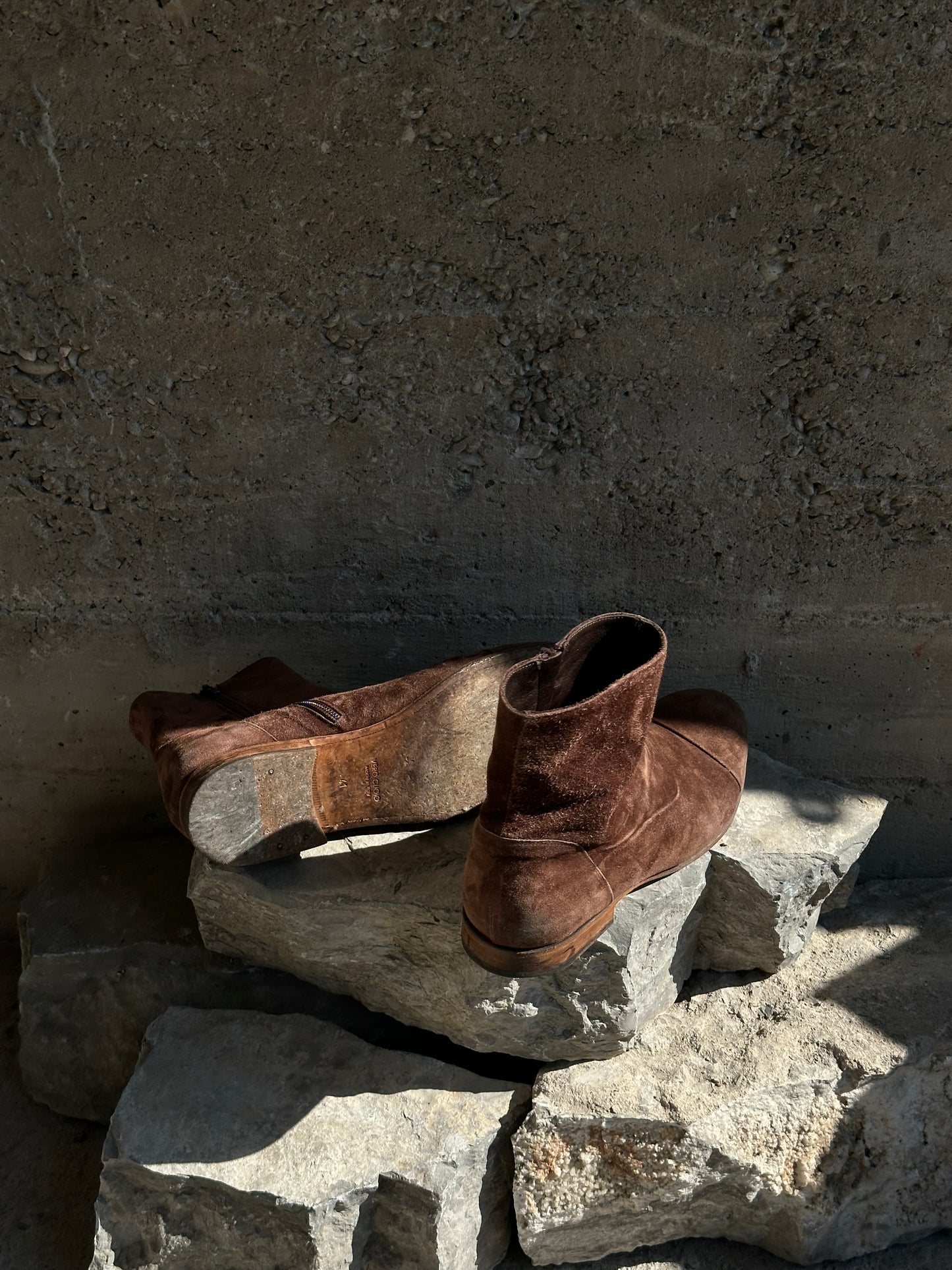 BROWN SUEDE BOOTS