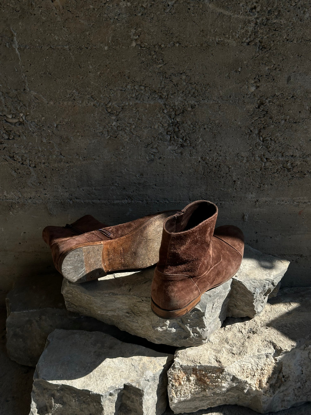 BROWN SUEDE BOOTS