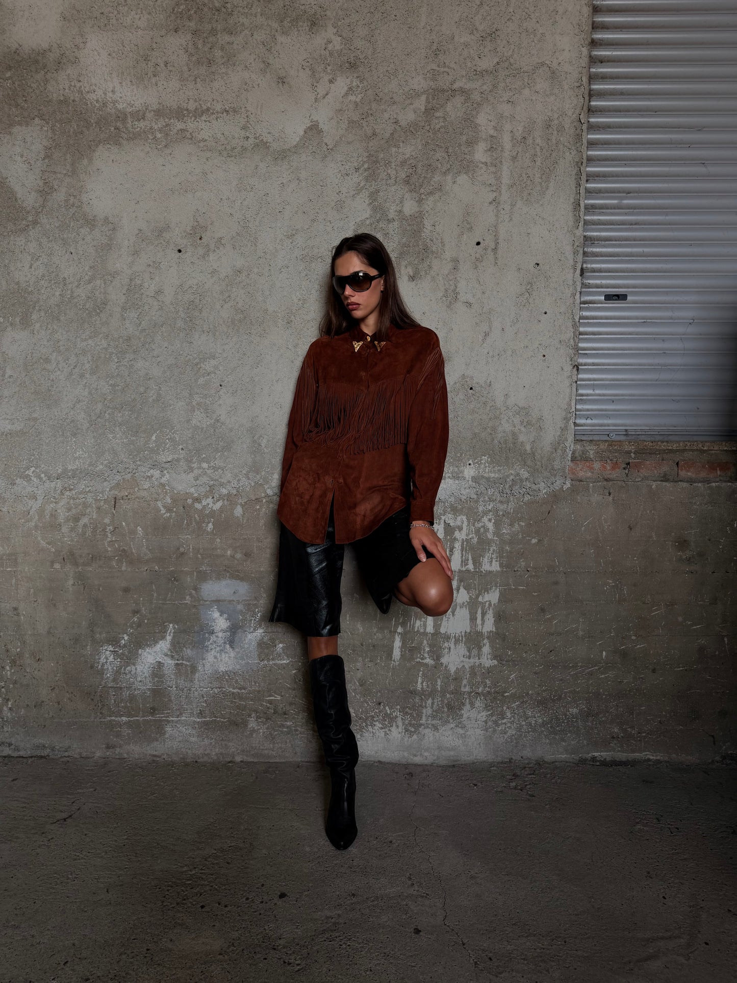 ROBERTO CAVALLI COWGIRL SUEDE SHIRT