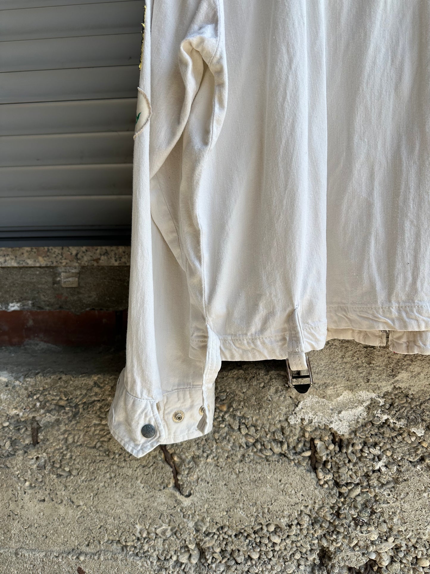 DIESEL PATCH WHITE DENIM JACKET