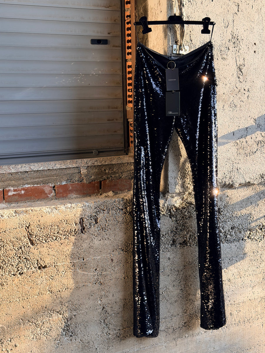 BLUMARINE DISCO FLARED TROUSERS