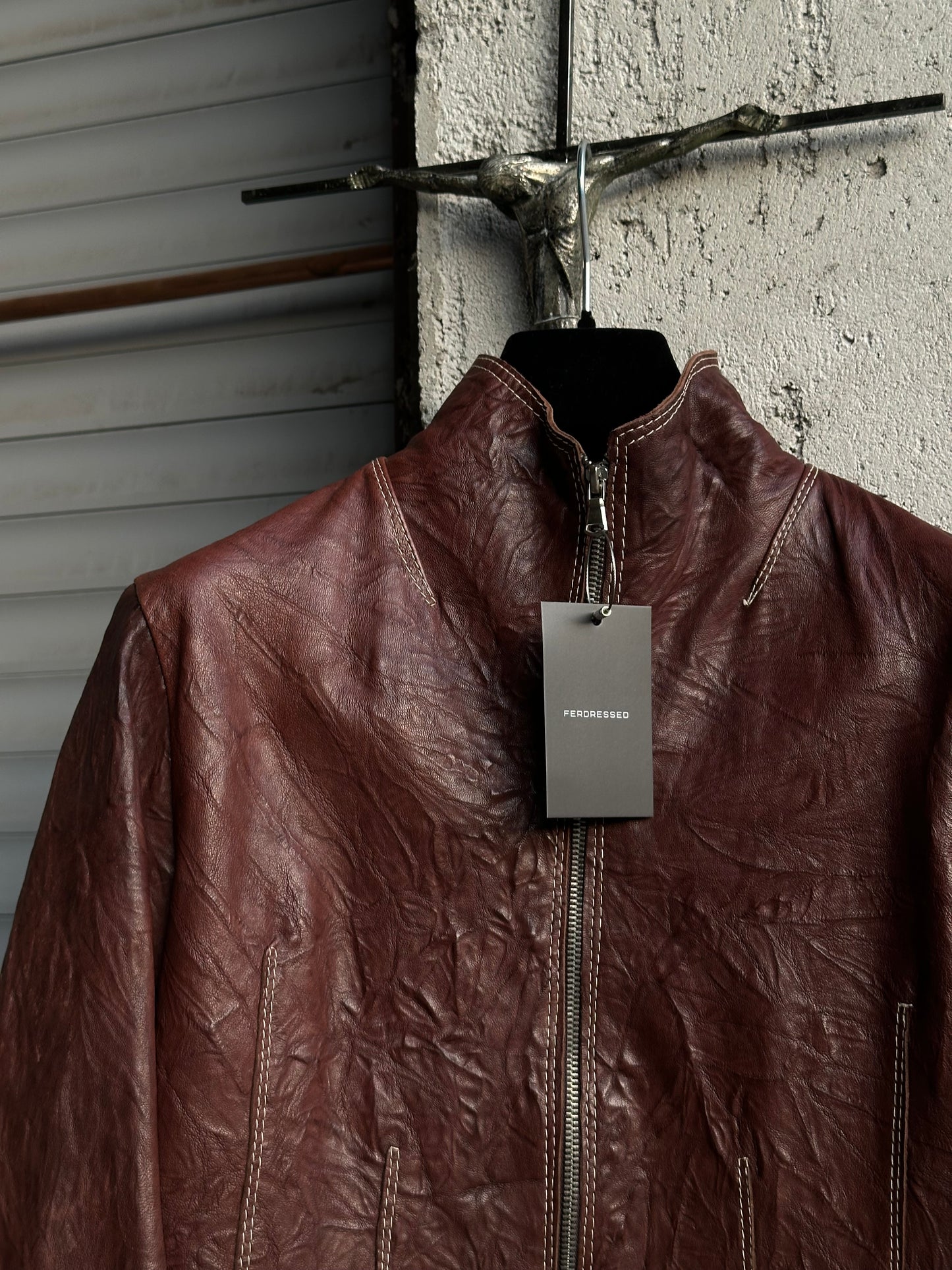 BROWN LEATHER JACKET