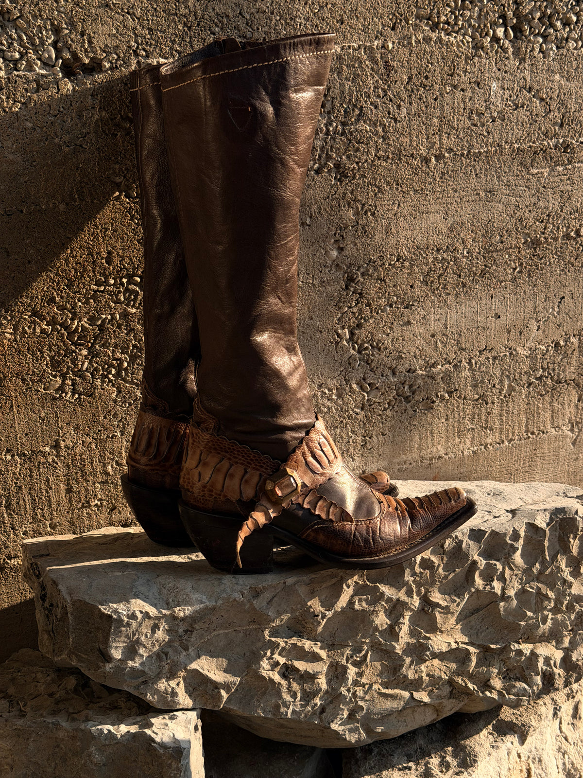 SNAKESKIN TEXAN BOOTS