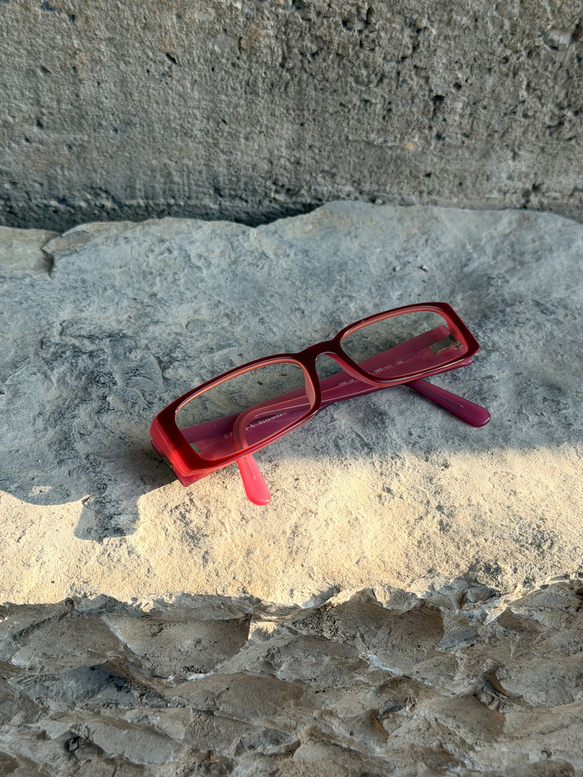PRADA RED GLASSES