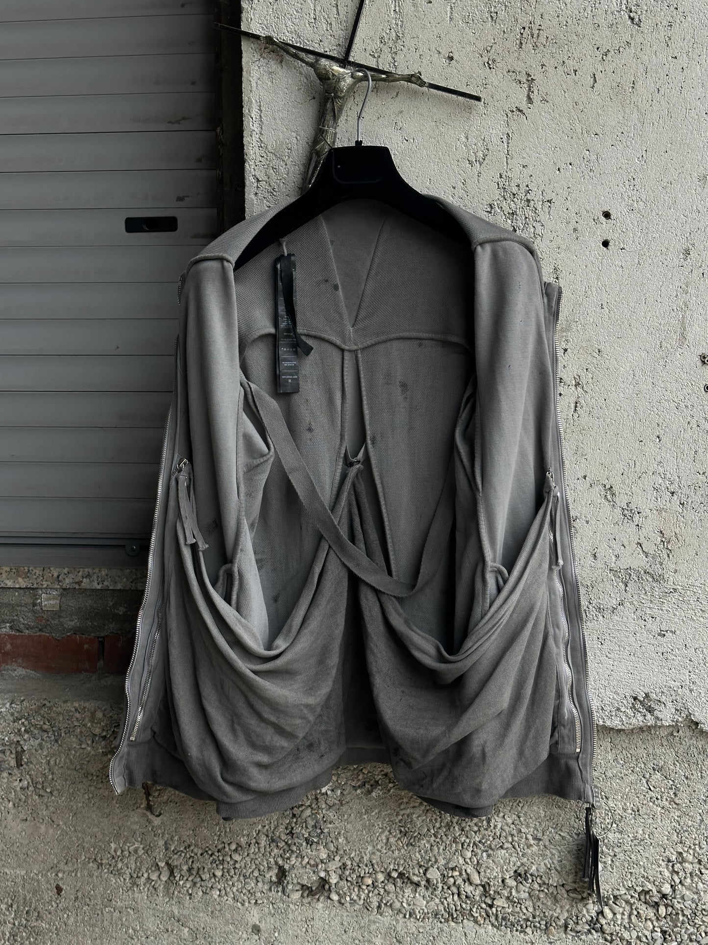BORIS BIDJAN SABERI CAMO ASYMMETRIC JACKET