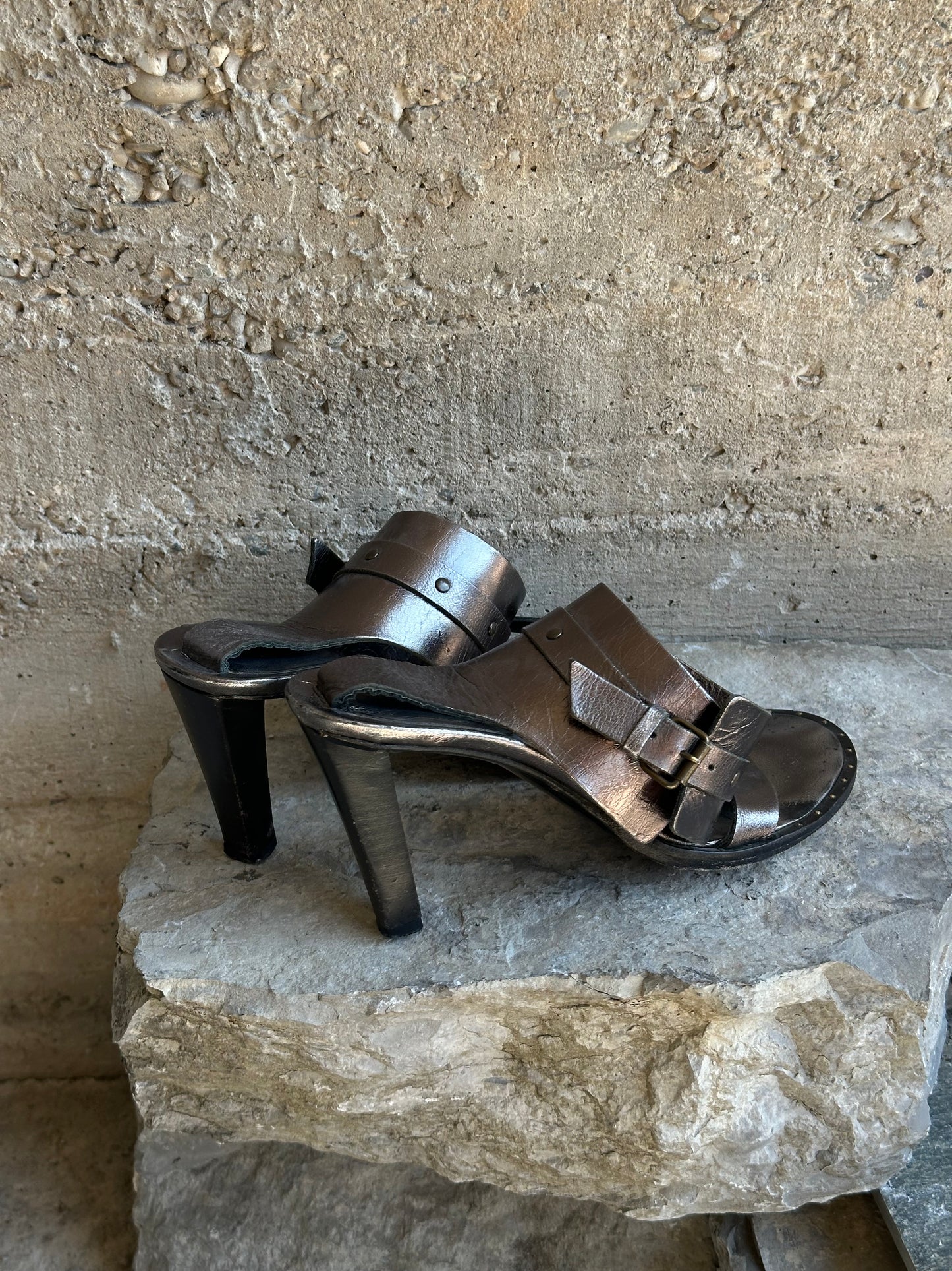 MAX MARA STUDDED GLADIATOR SANDALS