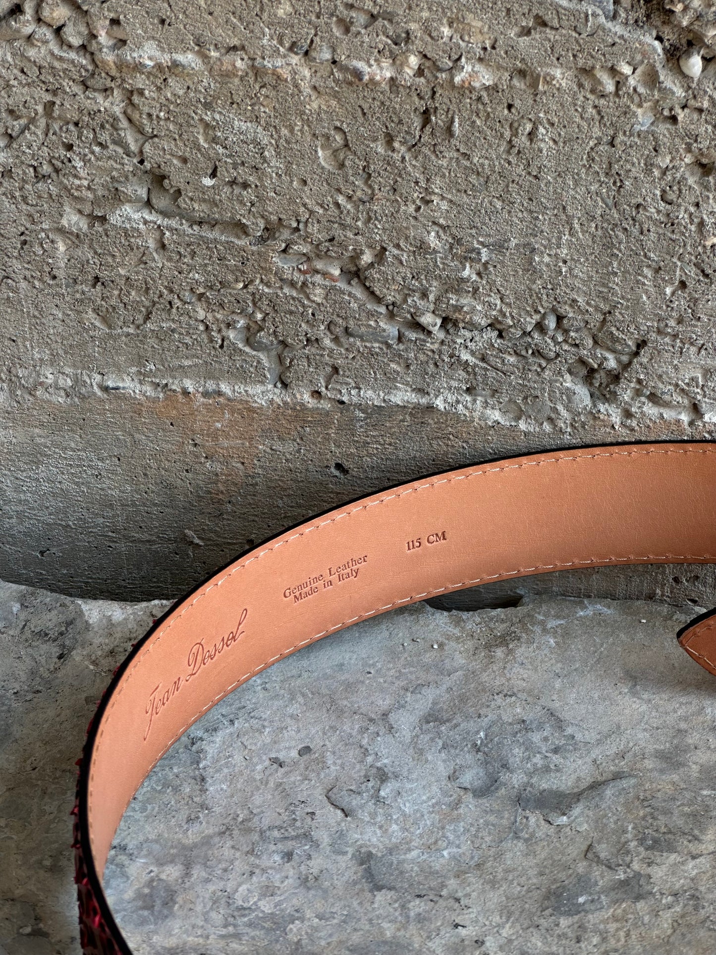 RED PYTHON BELT