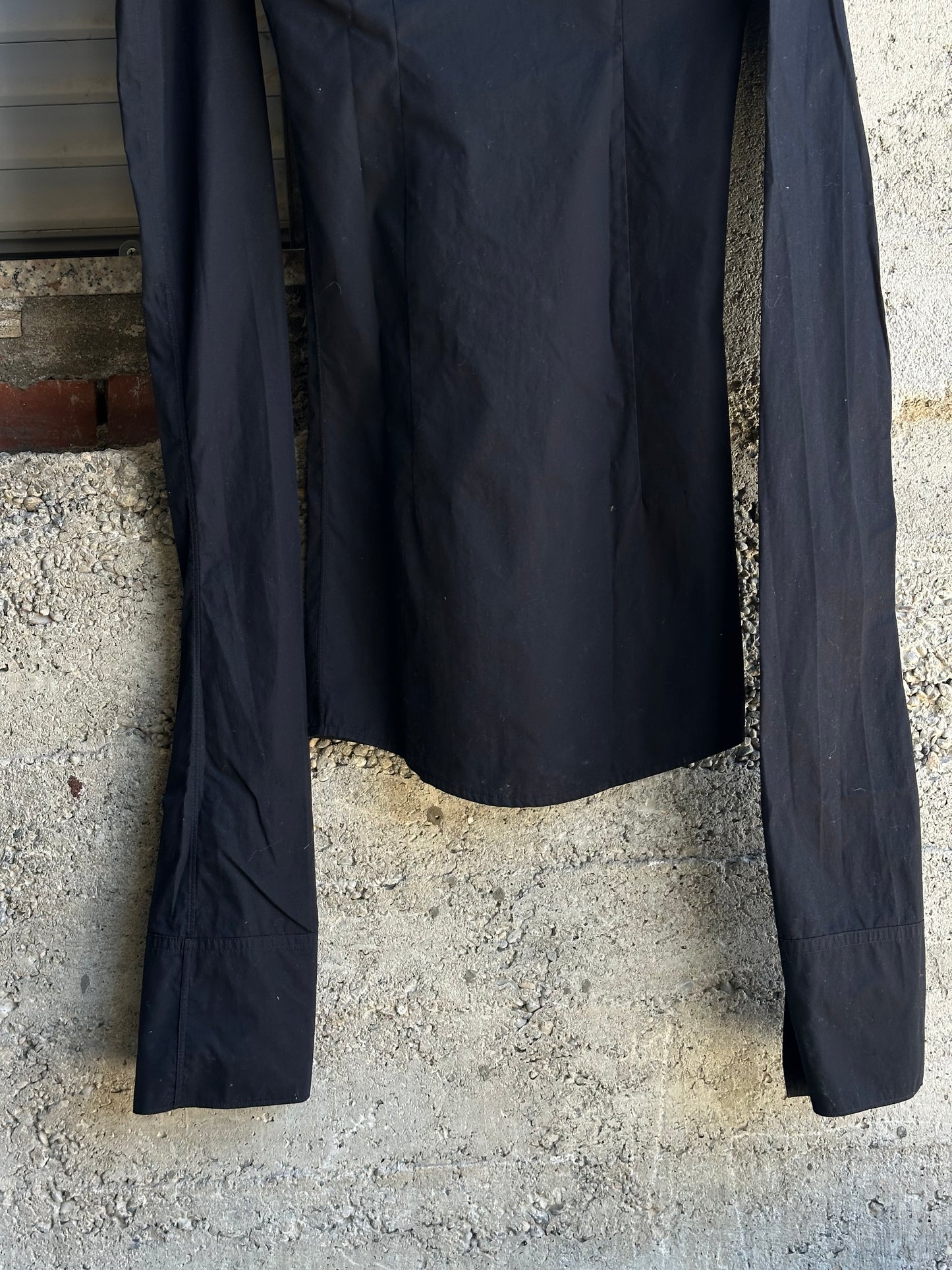 JEAN PAUL GAULTIER SUPER SLEEVE BLACK SHIRT
