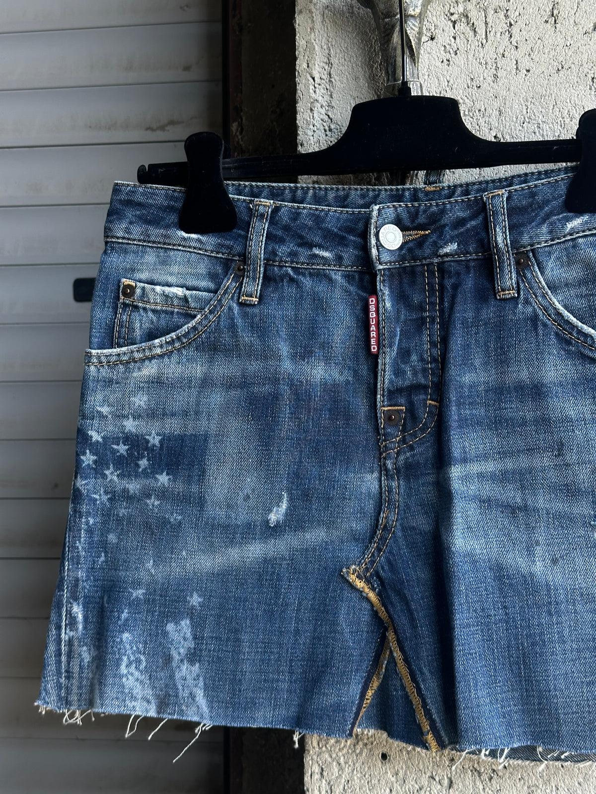 DSQUARED2 STARS DENIM SKIRT